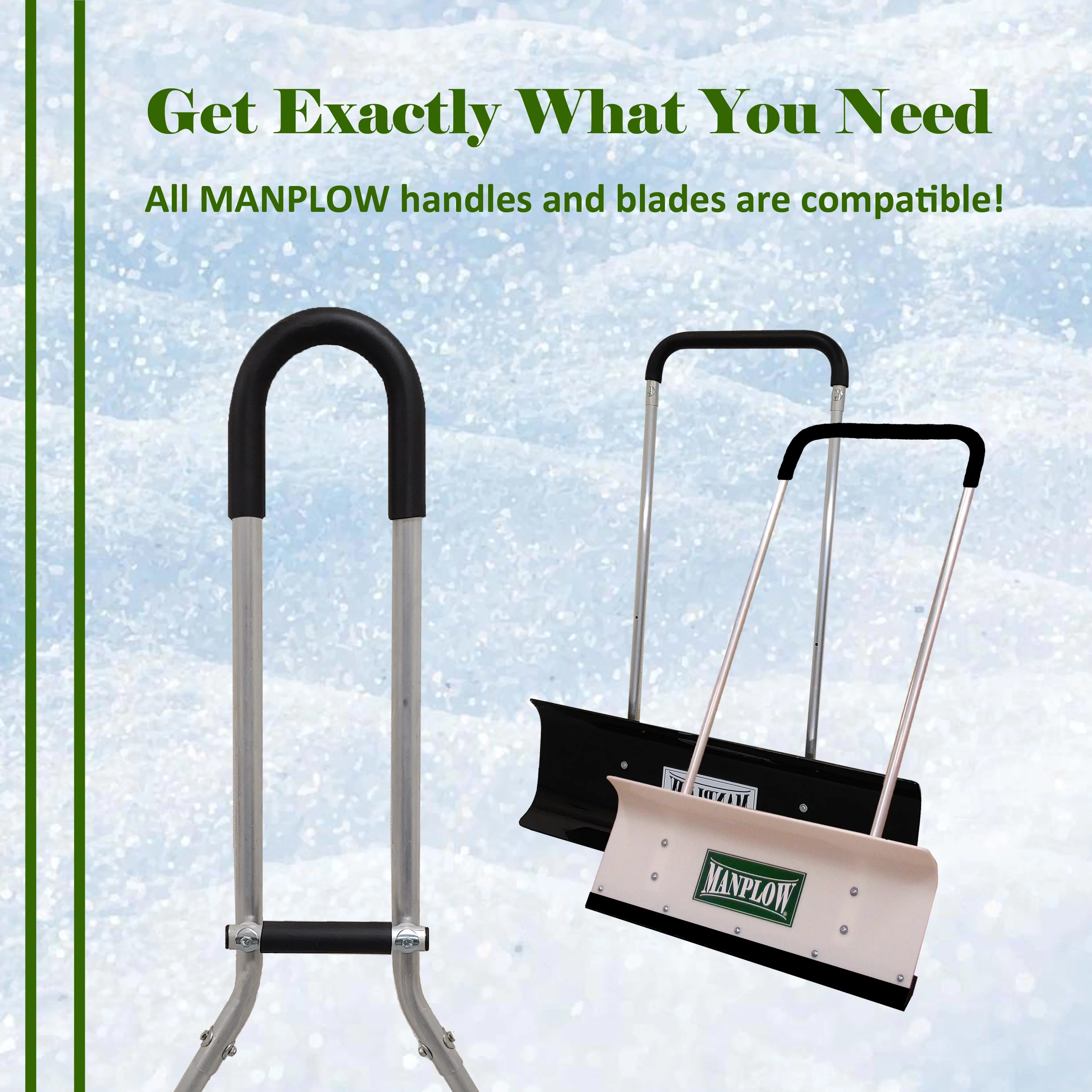 MANPLOW Mantis Handle with Grab Bar (RevolutionX Blade, 24