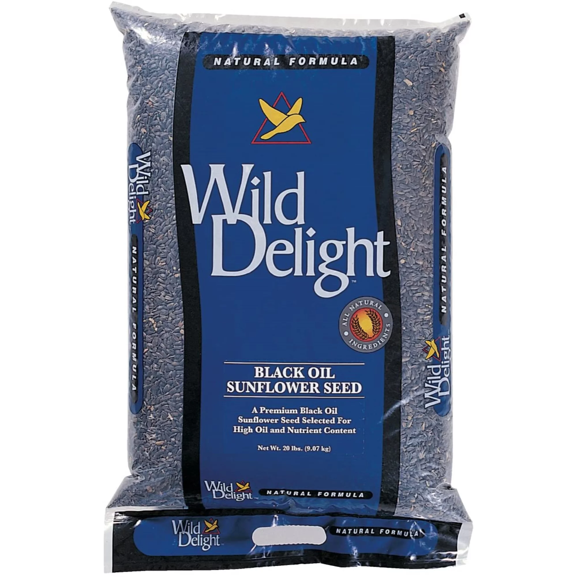 D&D Commodities Wild Delight (#361200) Premium Grade Black Oil Sunflowers, 20#