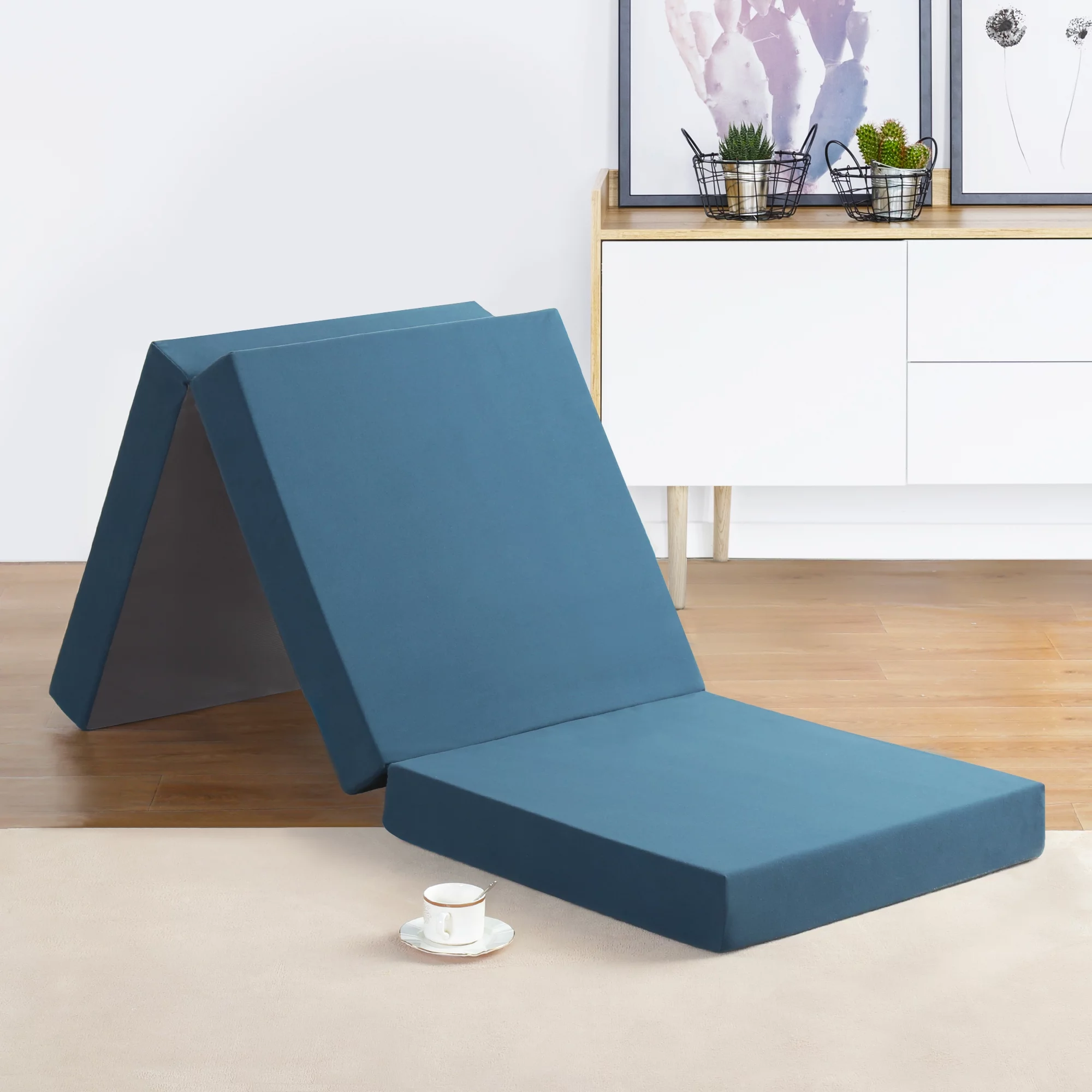 GranRest 4 inch Tri Folding Topper, Dark Green