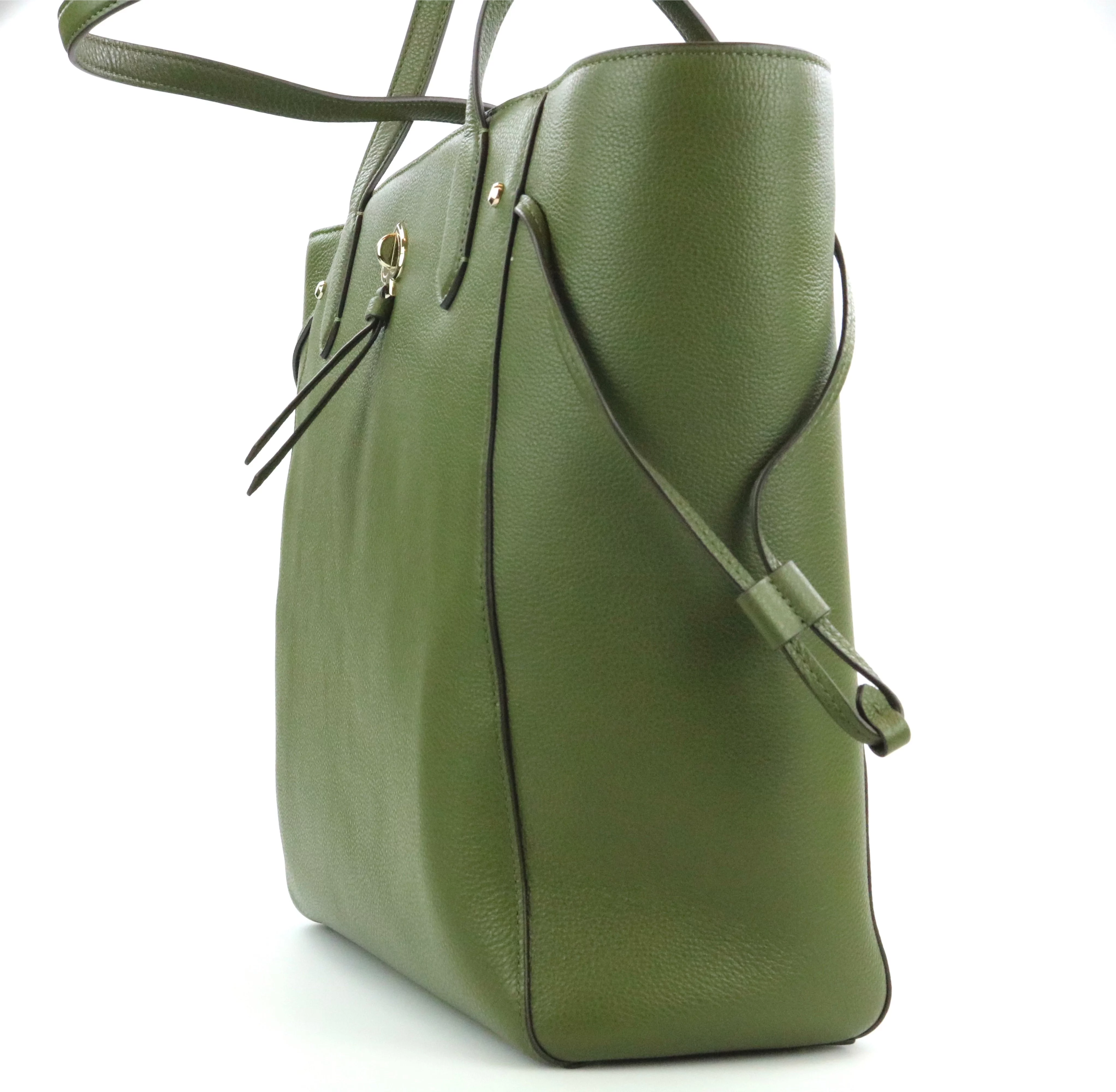 Kate Spade Marti Pebbled Leather Large Tote - Enchanted Green