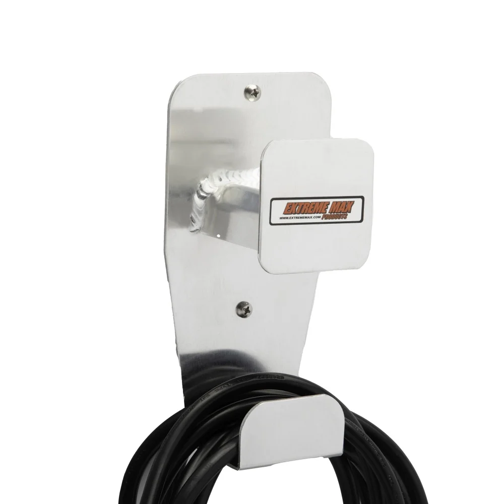 Extreme Max 5001.6288 Aluminum Double Utility Hook for Enclosed Race Trailer, Shop, Garage, Storage - Silver