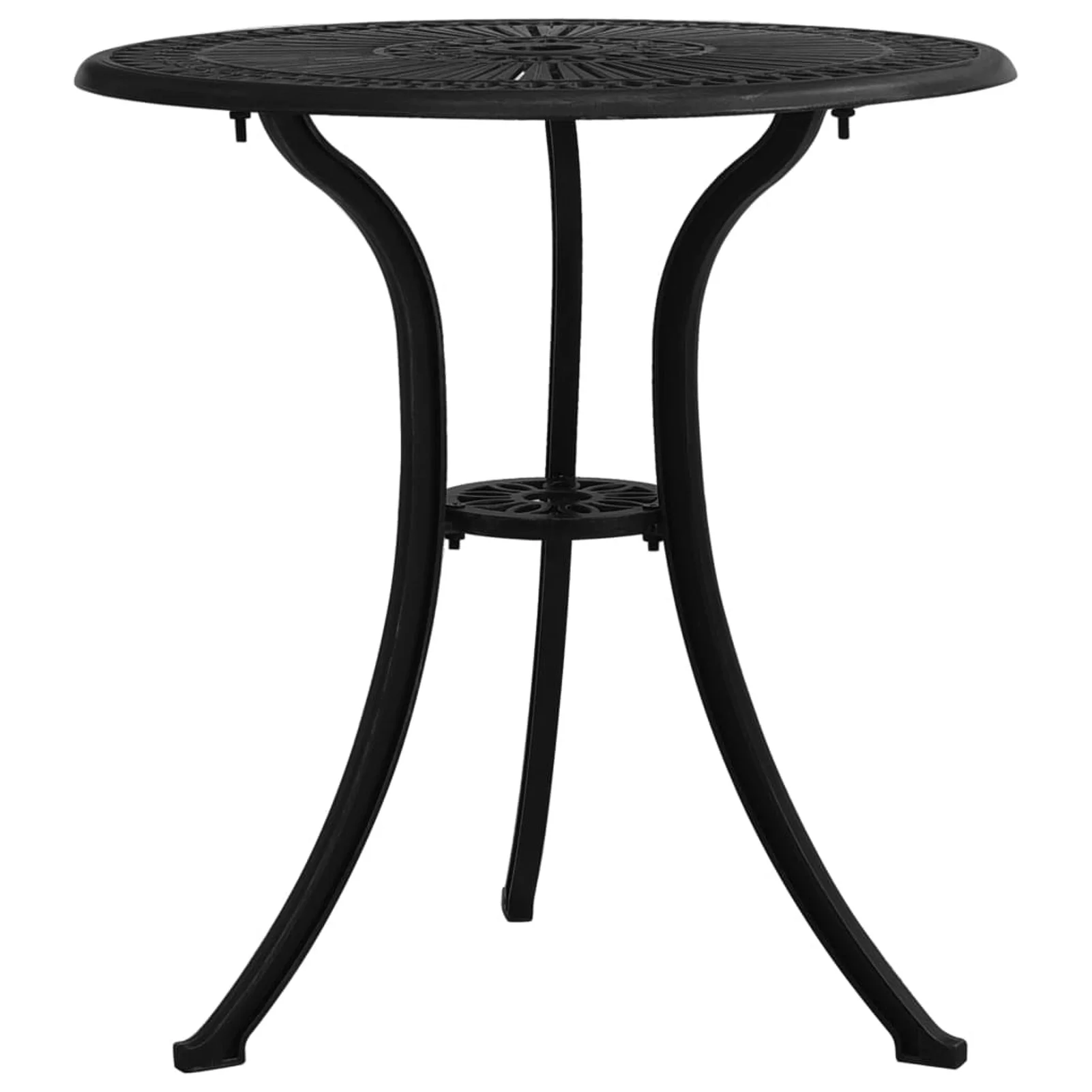 Suzicca 3 Piece Bistro Set Cast Aluminum Black