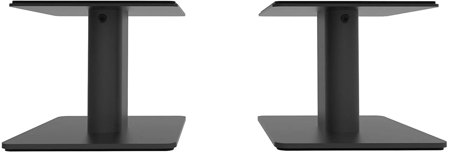 Kanto YU4WALNUT 140W Bookshelf Speakers with Bluetooth - Walnut (Pair) with Kanto SP6HD 6