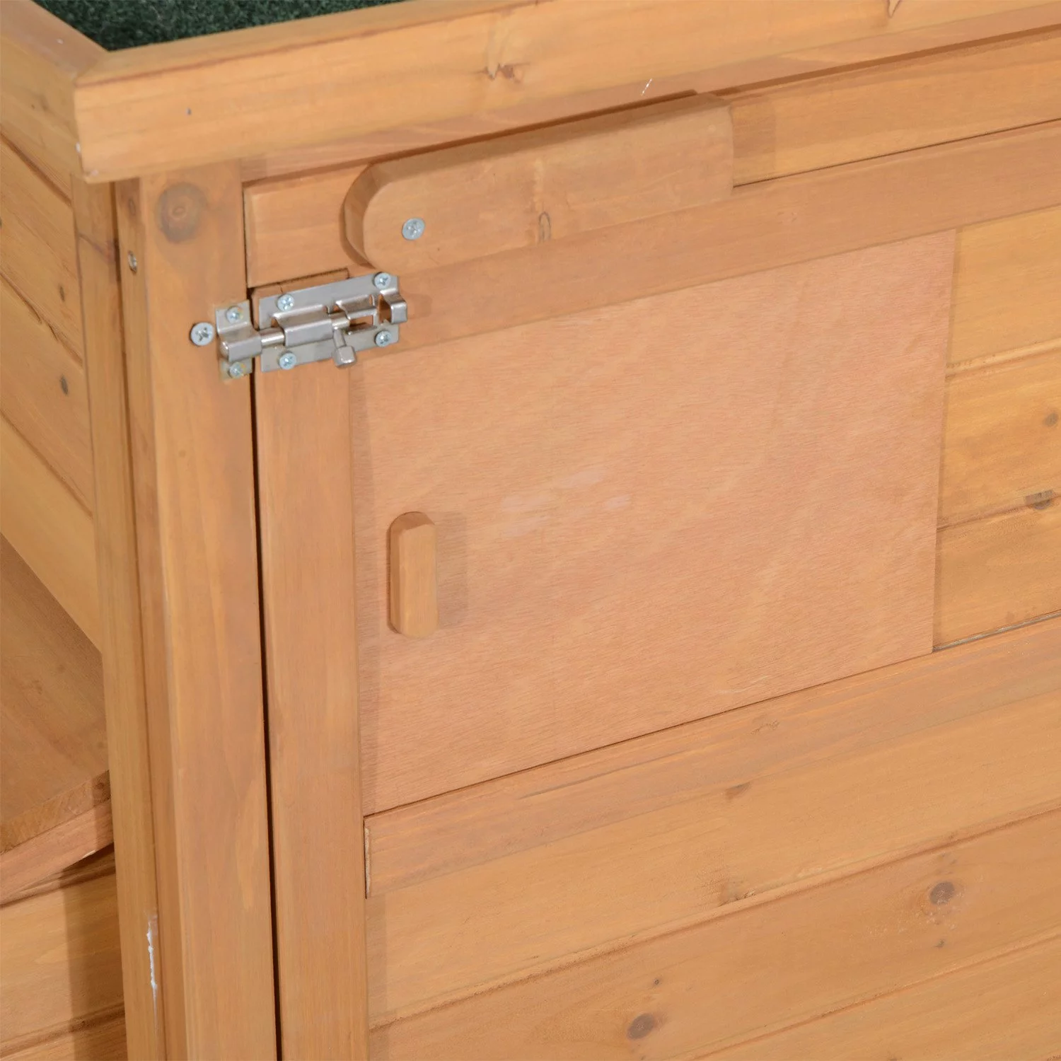 Pawhut Wooden Hen House Backyard Chicken Coop with Outdoor Run and Nesting Box, 75