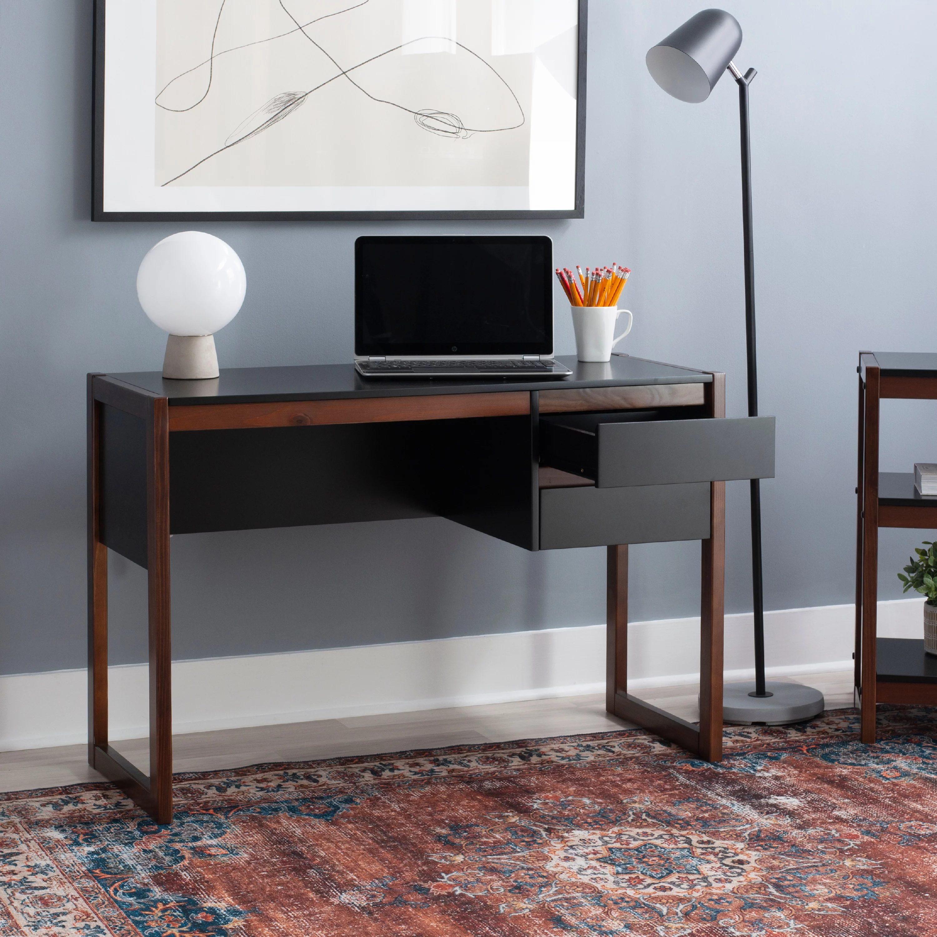 Linon Patrick 2-Drawer Writing Desk, 43.25