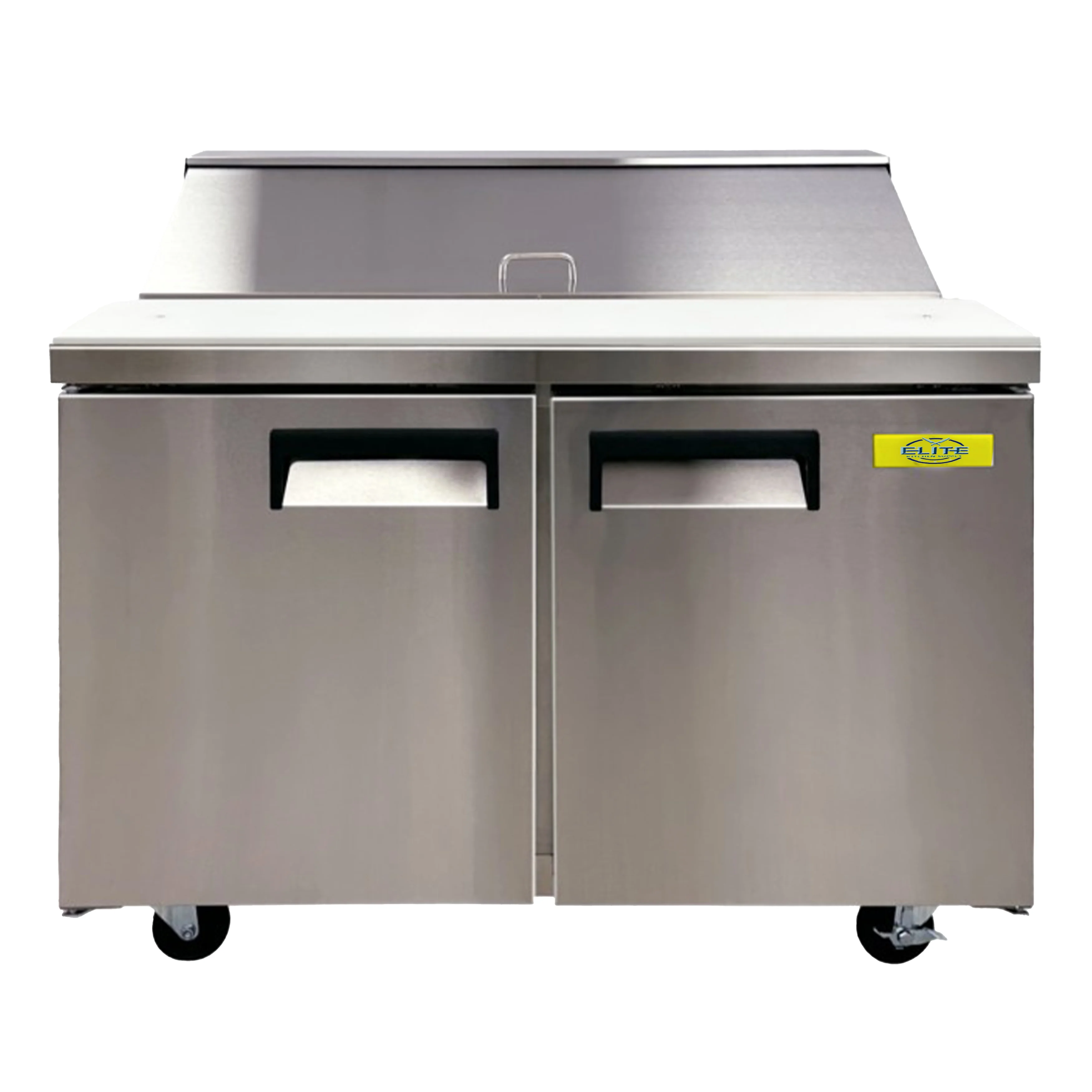 48 in. Commercial Sandwich/Salad Prep Stainless Steel Table Refrigerator 11.47 Cu. ft.