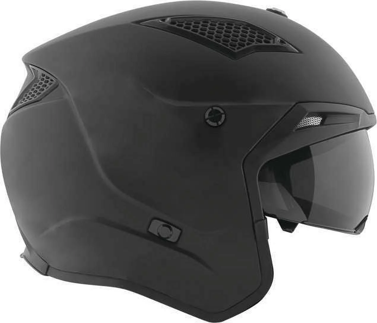 Speed & Strength SS2400 Solid Open Face Motorcycle Helmet Black XXL
