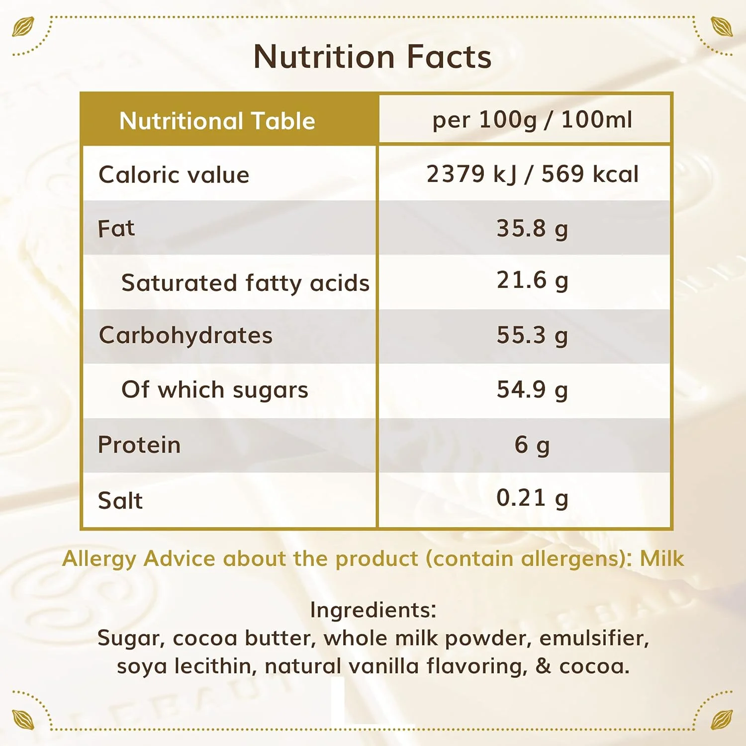 White Baking Chocolate - 11 Lb (11 Pound) (11 Lbs)