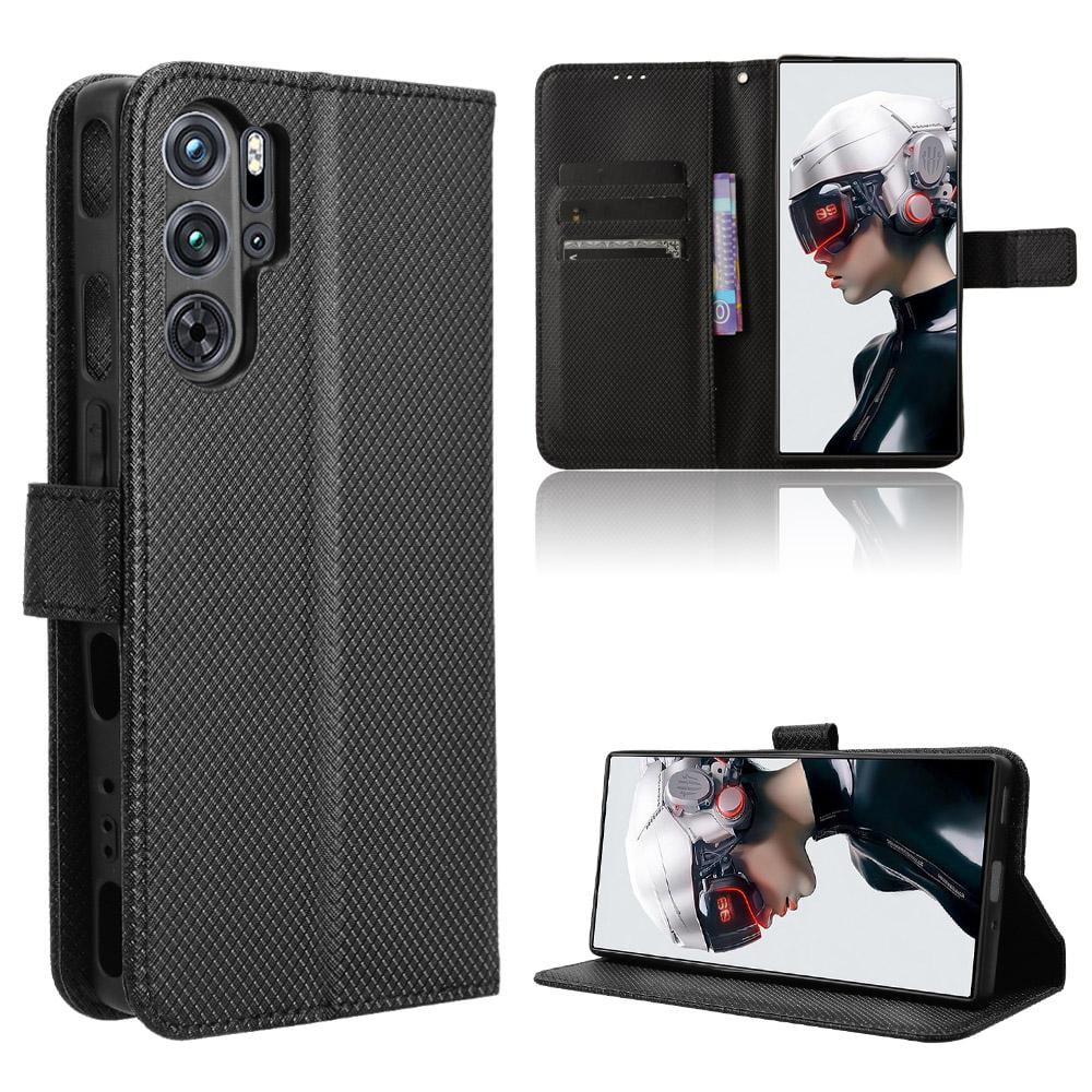 Case for Nubia Red Magic 9 Pro Card Holder Kickstand Magnetic Wallet Cover