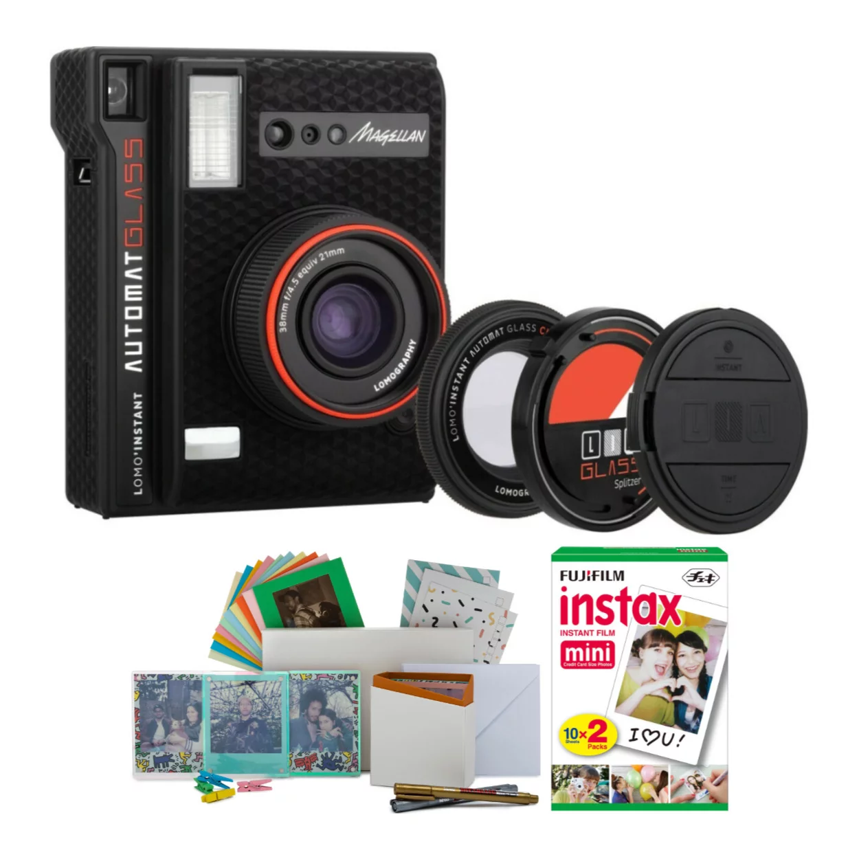 Lomography Lomo'Instant Automat Glass Instant Camera (Magellan) with Film Bundle