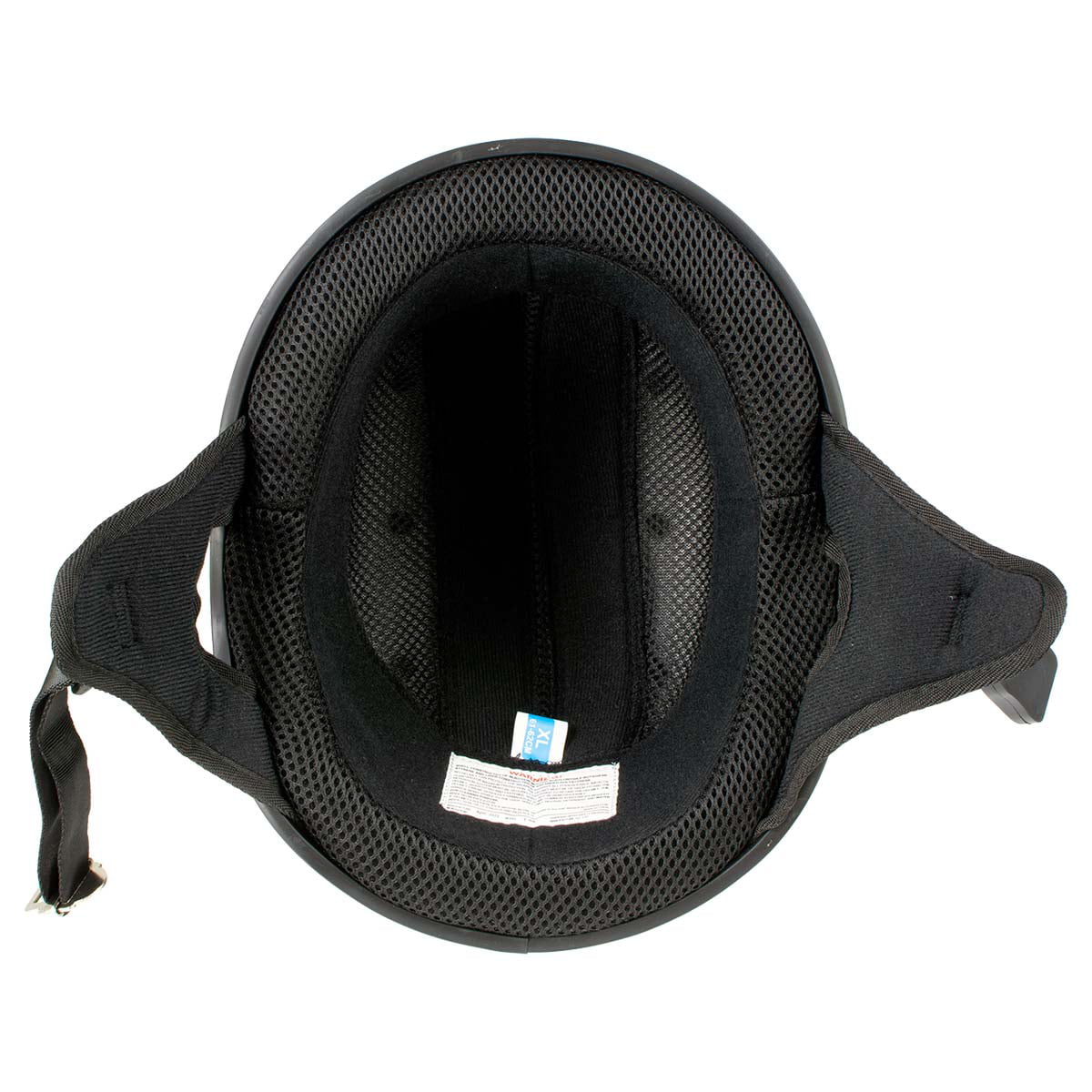 Hot Leathers HLD1031 'Sugar Skull' Flat Black Motorcycle DOT Approved Skull Cap Half Biker Helmet Medium