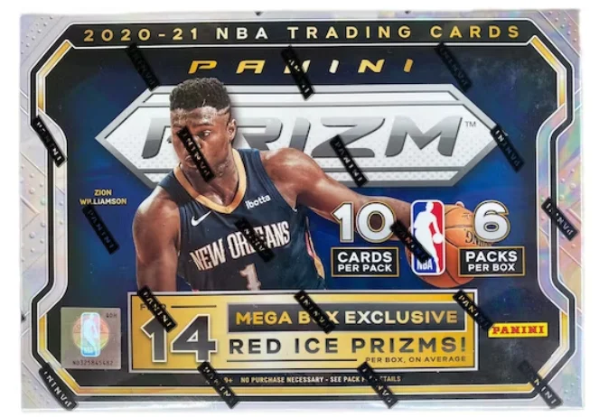 2020-21 Panini NBA Prizm Basketball Mega Box (Red Ice Prizms!)