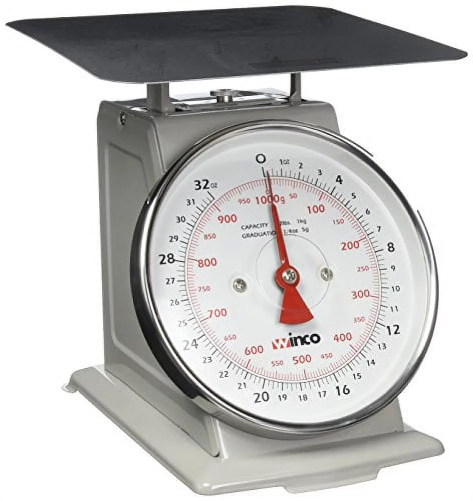 Winco SCAL-62 Two Pound Receiving Scale 6.5 Dial 1-1 Each