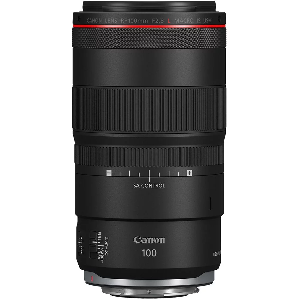 Canon RF 100mm f/2.8L Macro IS USM Lens (4514C002) + Filter Kit + More