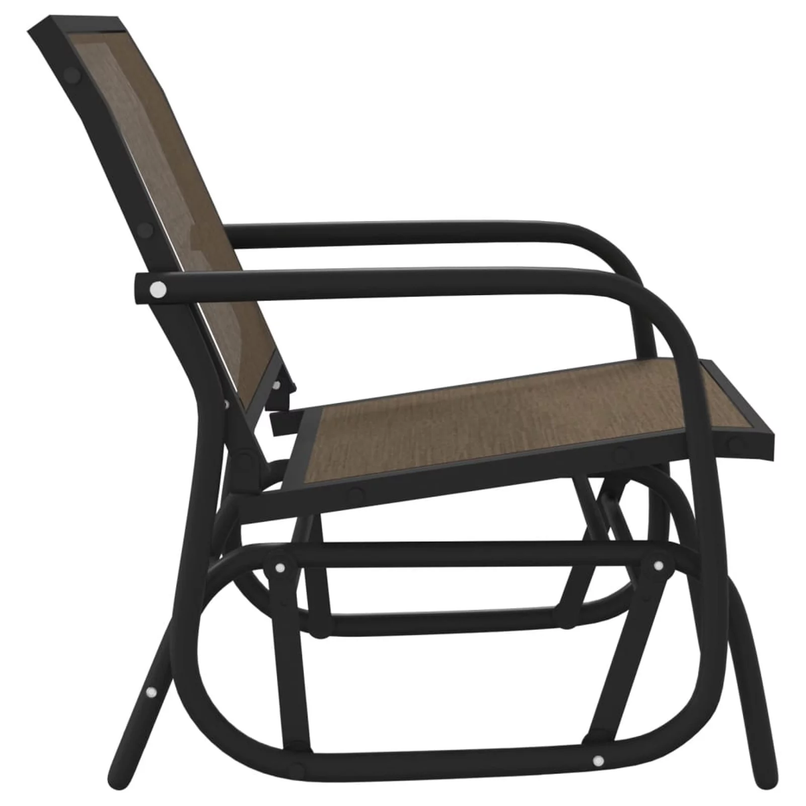 OWSOO Garden Glider Chair Brown 24