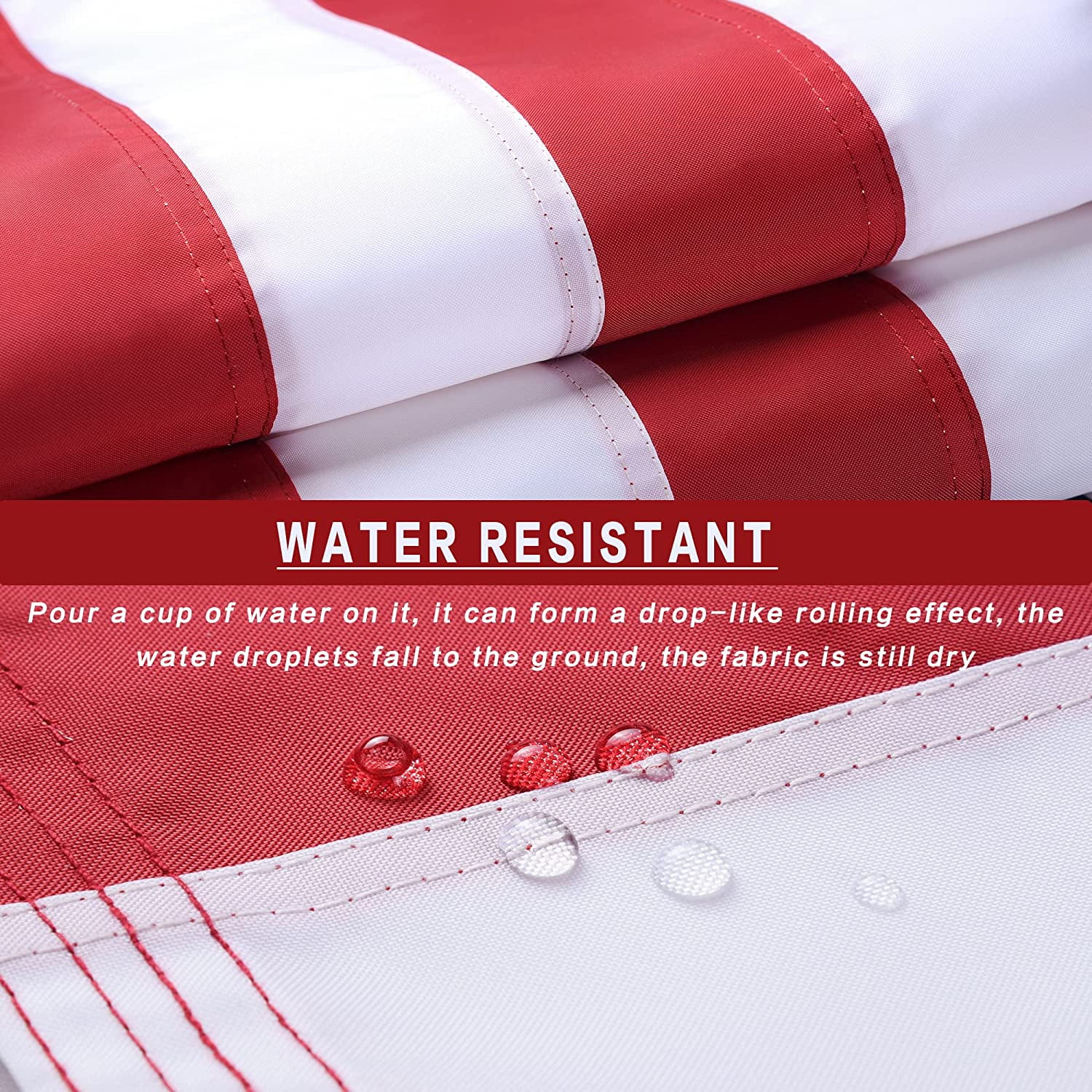 USTOPFLAGS American Flag 4x6 - Made in USA. Premium Large US Flag 4x6 ft. Embroidered Stars and Sewn Stripes - Display with Pride