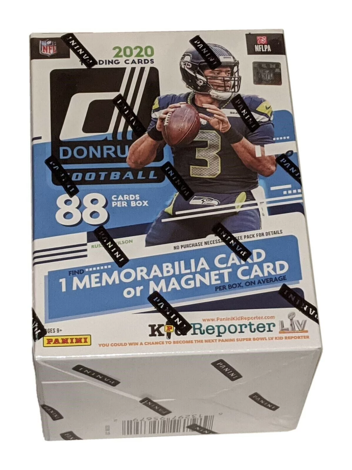 2020 Panini Donruss Football Trading Cards Blaster Box- 88 Cards | 1 Exclusive Memorabilia, 11 Rated Rookies | 3 Inserts