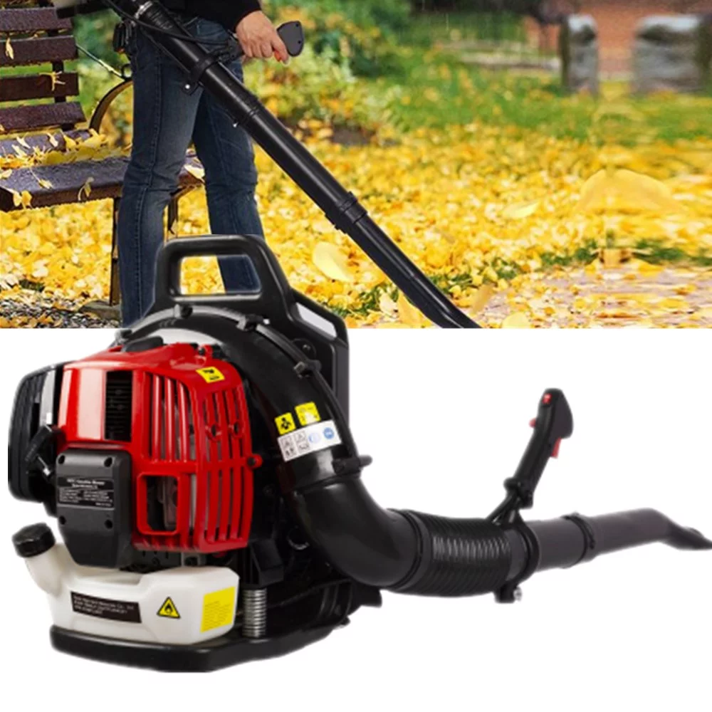 2-Cycle Gas Backpack Blower 52CC 2-Stroke Engine EPA Passed 530CFM Back Pack Blower with Heavy Duty Frame Adjustable Shoulder Strap