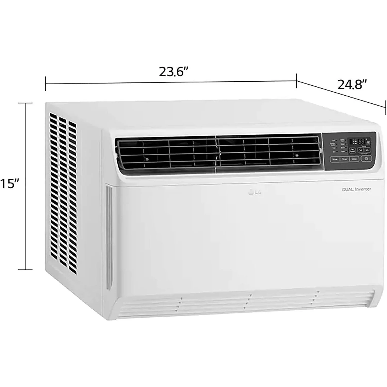 LG 14,000 BTU Dual Inverter Smart Window Air Conditioner, LW1517IVSM - Refurbished