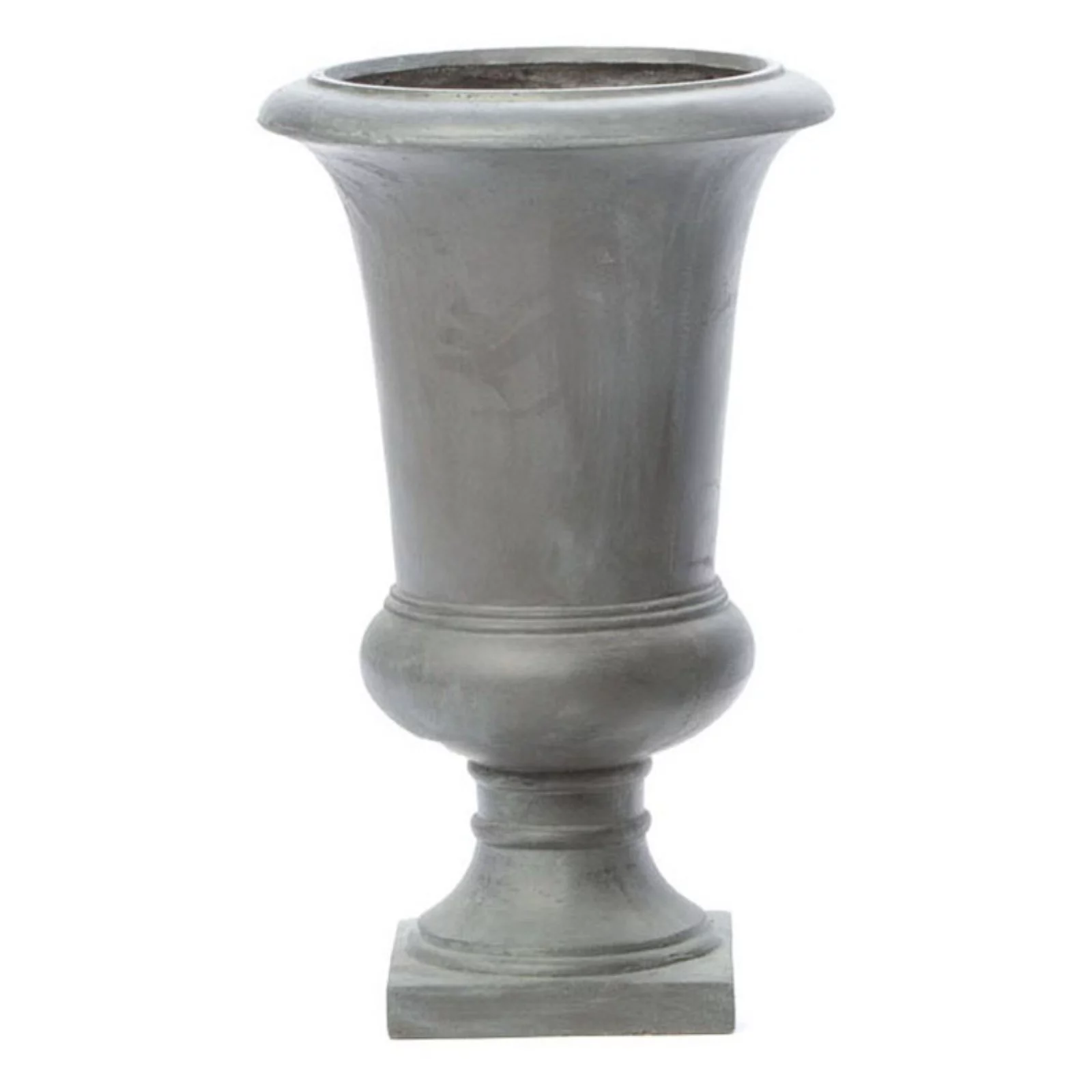 Alfresco Home Jovina Fiberstone Medium Urn Planter in Antique Dark Bronze