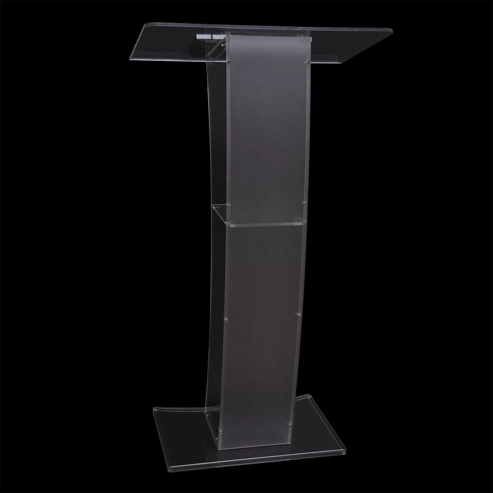 1.15m Height Acrylic Podium Church Pulpit Plexiglass Lectern Debate Podium Conference