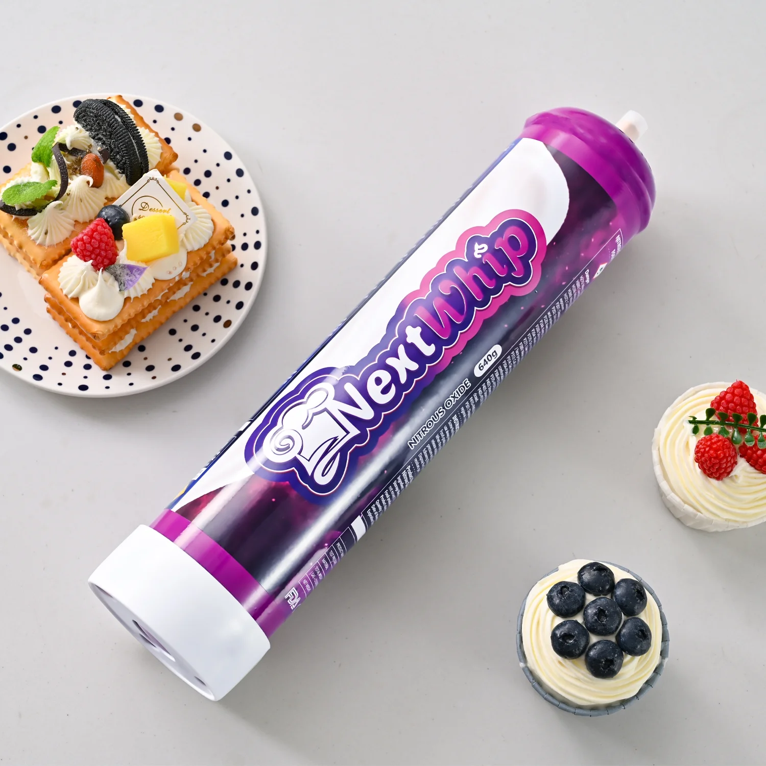 NextWhip Whipped Cream Charger 640g Food-grade N2O Cylinder 6 X Tank