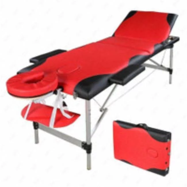 BestMassage  84 in. Aluminum Facial Tattoo Physical Therapy Massage Table 3 Fold Beauty SPA Bed