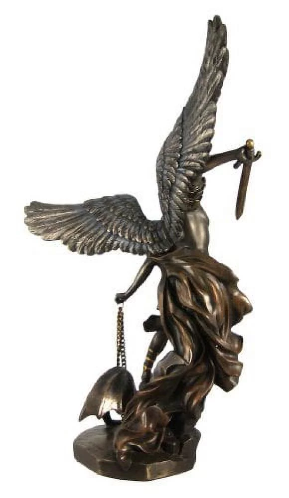St. Michael The Archangel Bronze Look Statue Saint