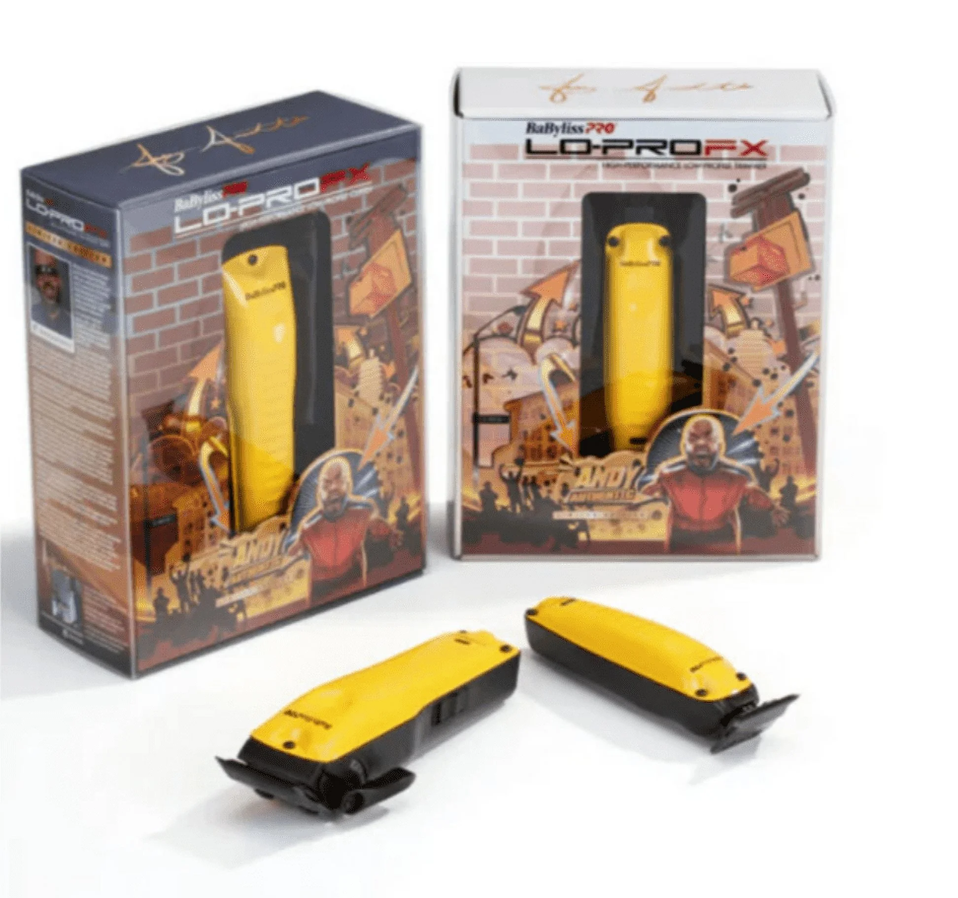 BaBylisspro Influencer Edition LO-PROFX Cordless Combo – Yellow – Andy Authentic – Clipper FX825YI & Trimmer FX726YI