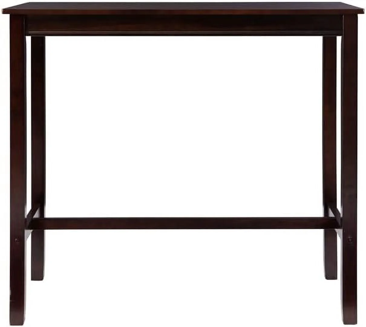 HBBOOMLIFE Claridge 42" Wood  Height Pub Table in Walnut