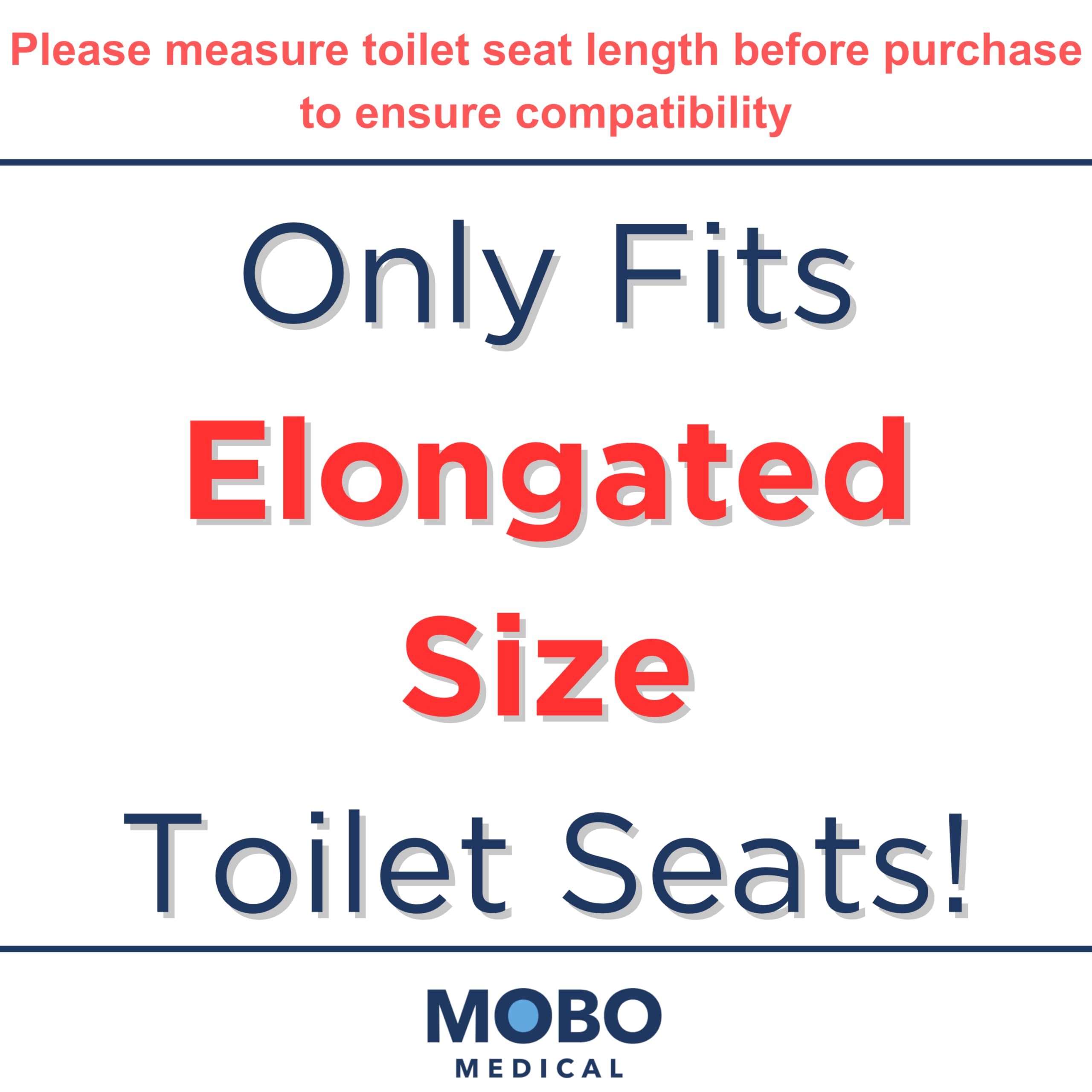 Heavy Duty Elongated Toilet Seat Riser, Easy to Install - 3.5