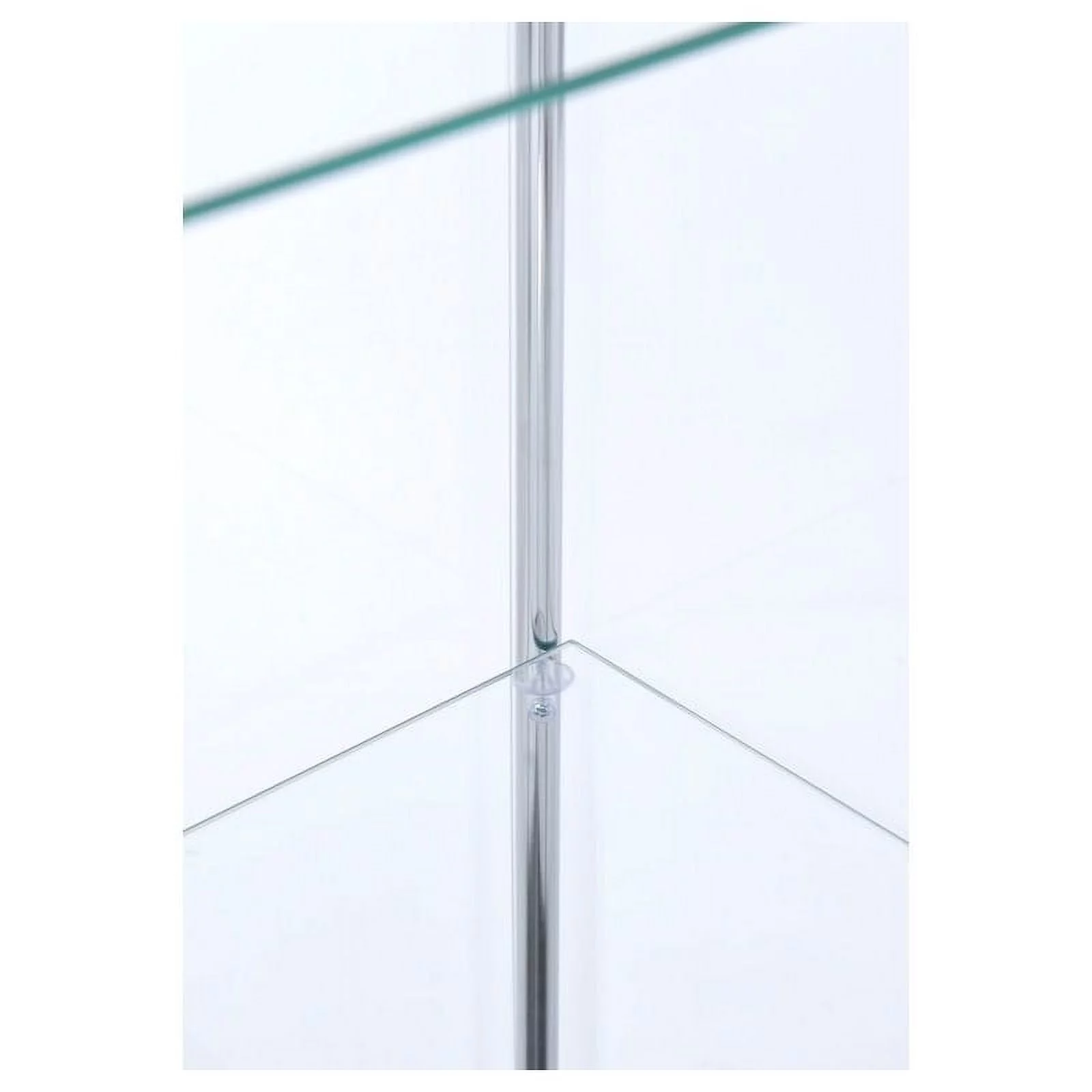 (Set of 2) Glass Curio Cabinet in Cappuccino