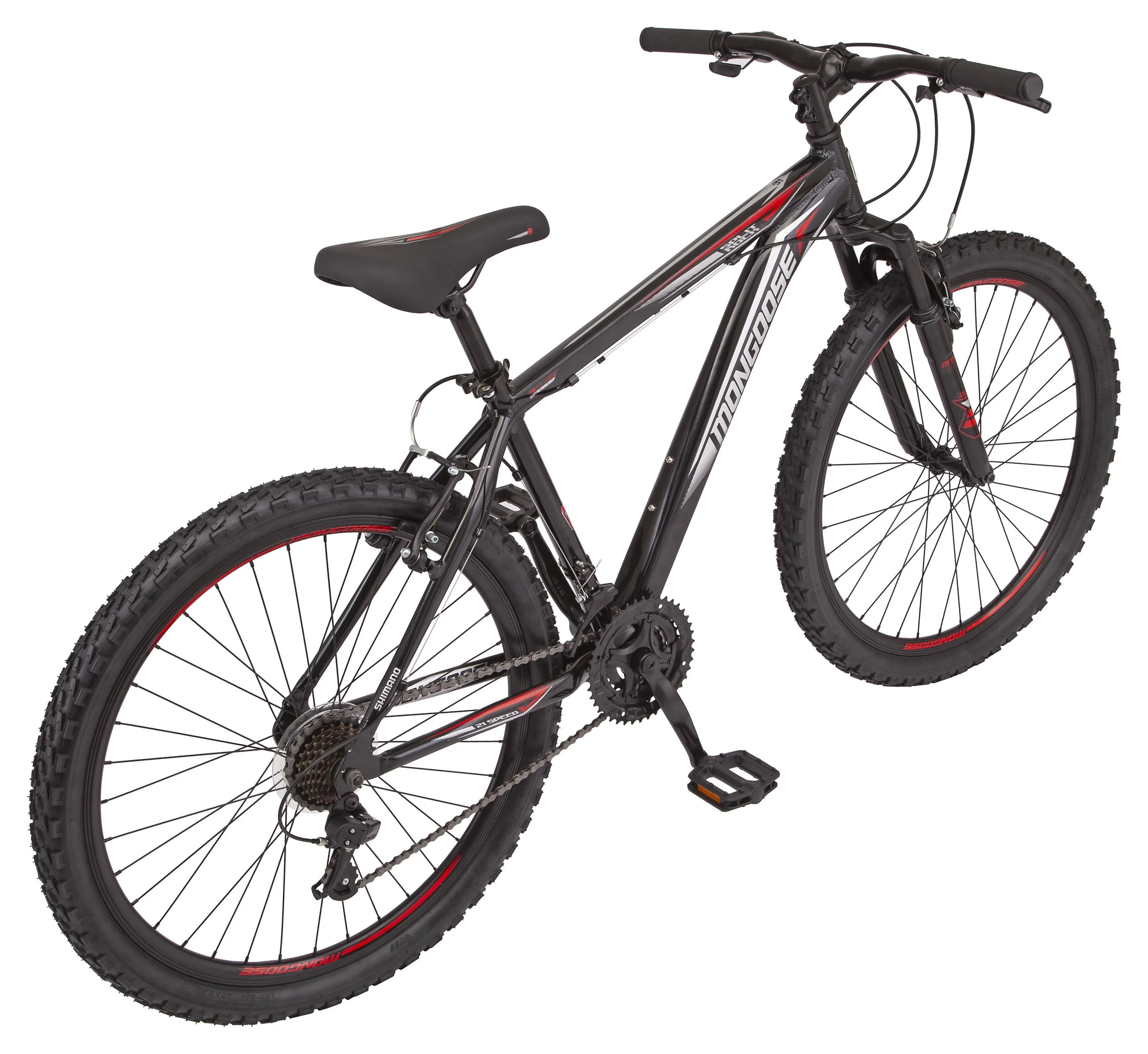 Mongoose Split Rock Bike, 26-in. Wheels, 21 Speeds, Red