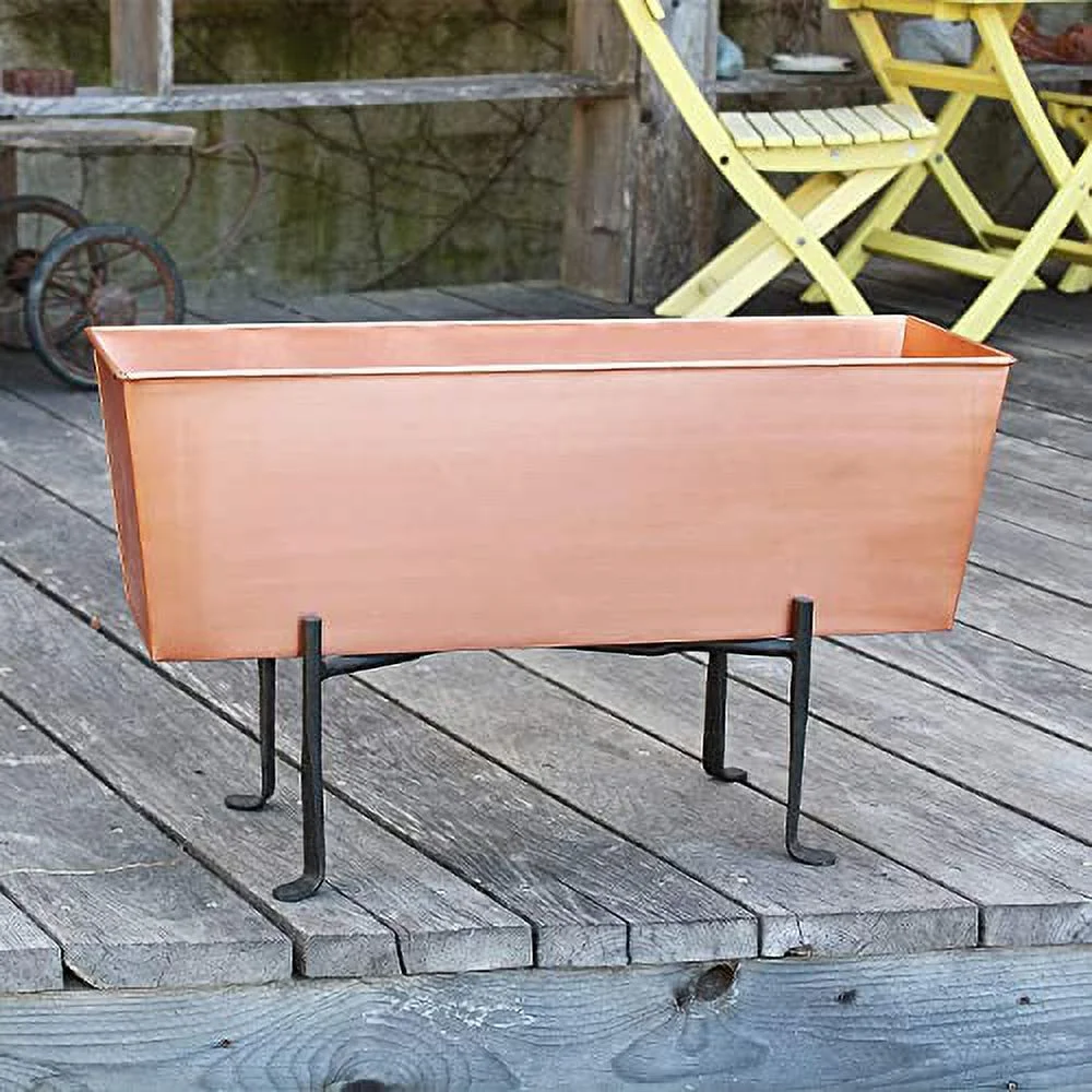 Small Plain Copper Plated Flower Box