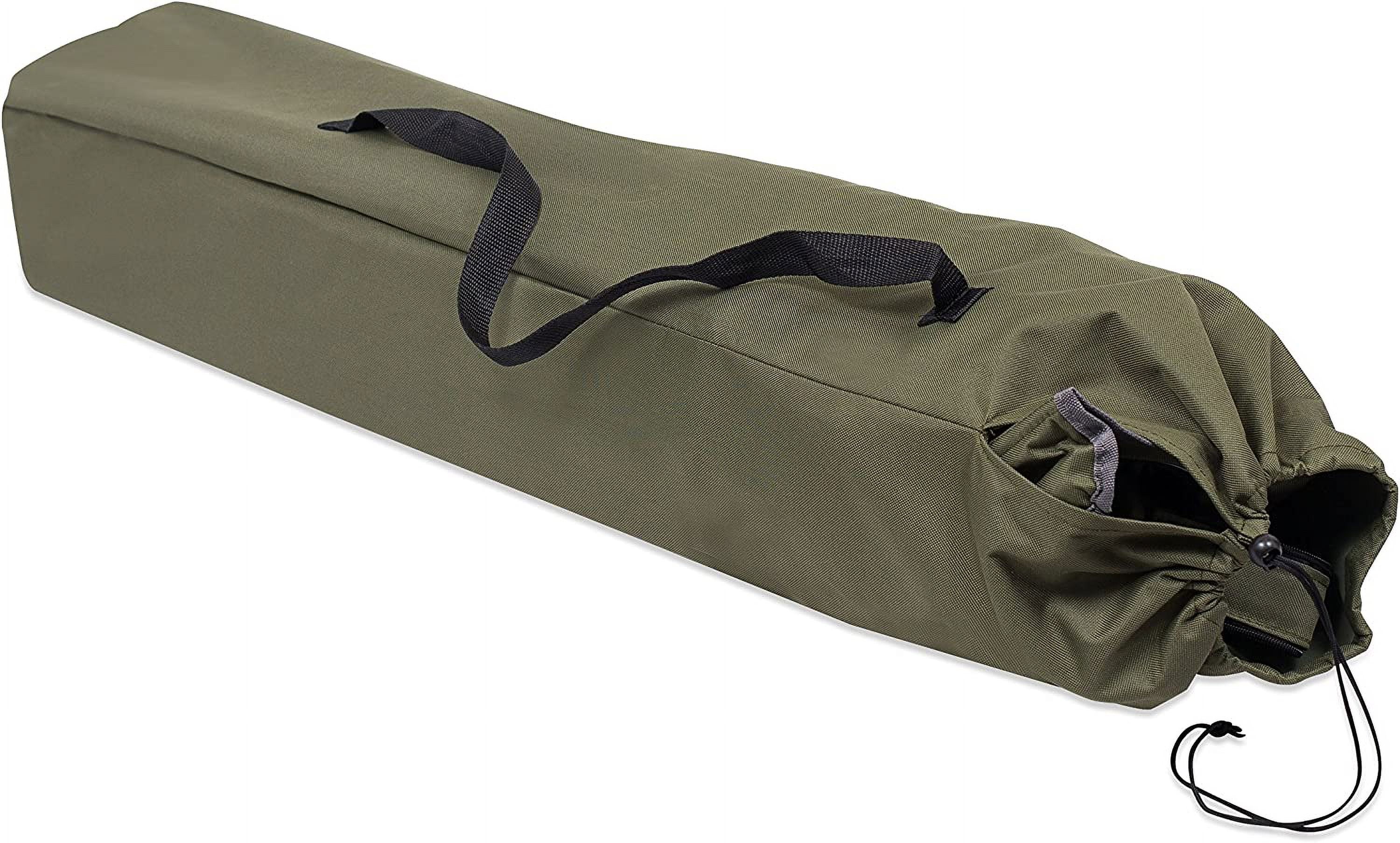 XL Padded Camping Folding Chair with Insulated Cup Holder for Outdoor, Sports, Beach, Heavy Duty, Extra Wide, Quad