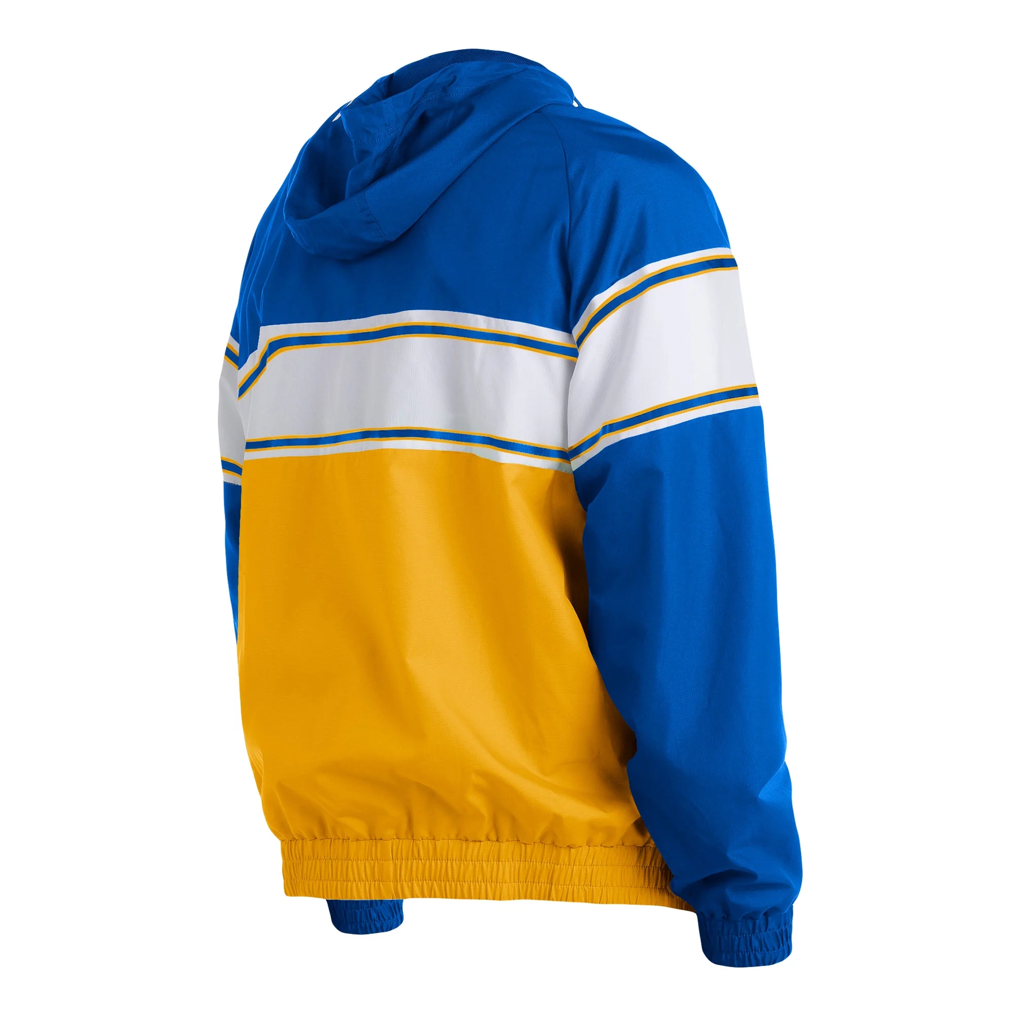 Men's New Era Royal Milwaukee Brewers Ripstop Raglan Quarter-Zip Hoodie