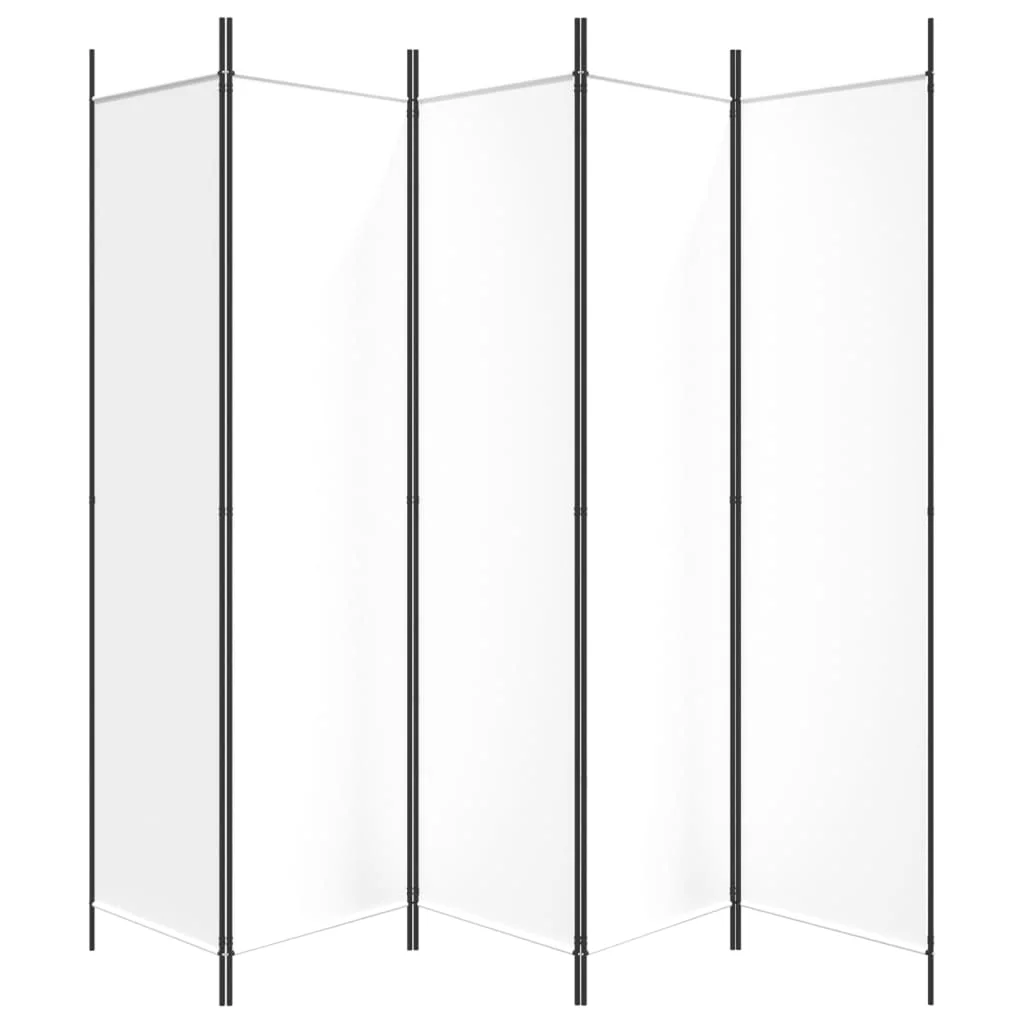 Anself 5-Panel Room Divider White 98.4