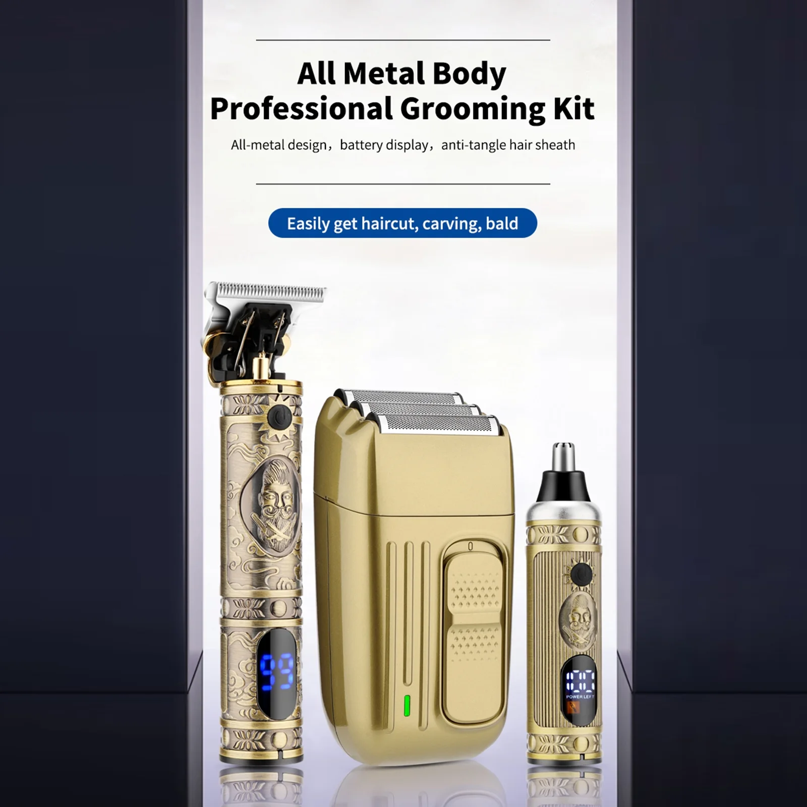 Bestauty Hair Clippers , Cordless Electric Trimmer Kit with USB Charging, Perfect for Salon,style Grooming