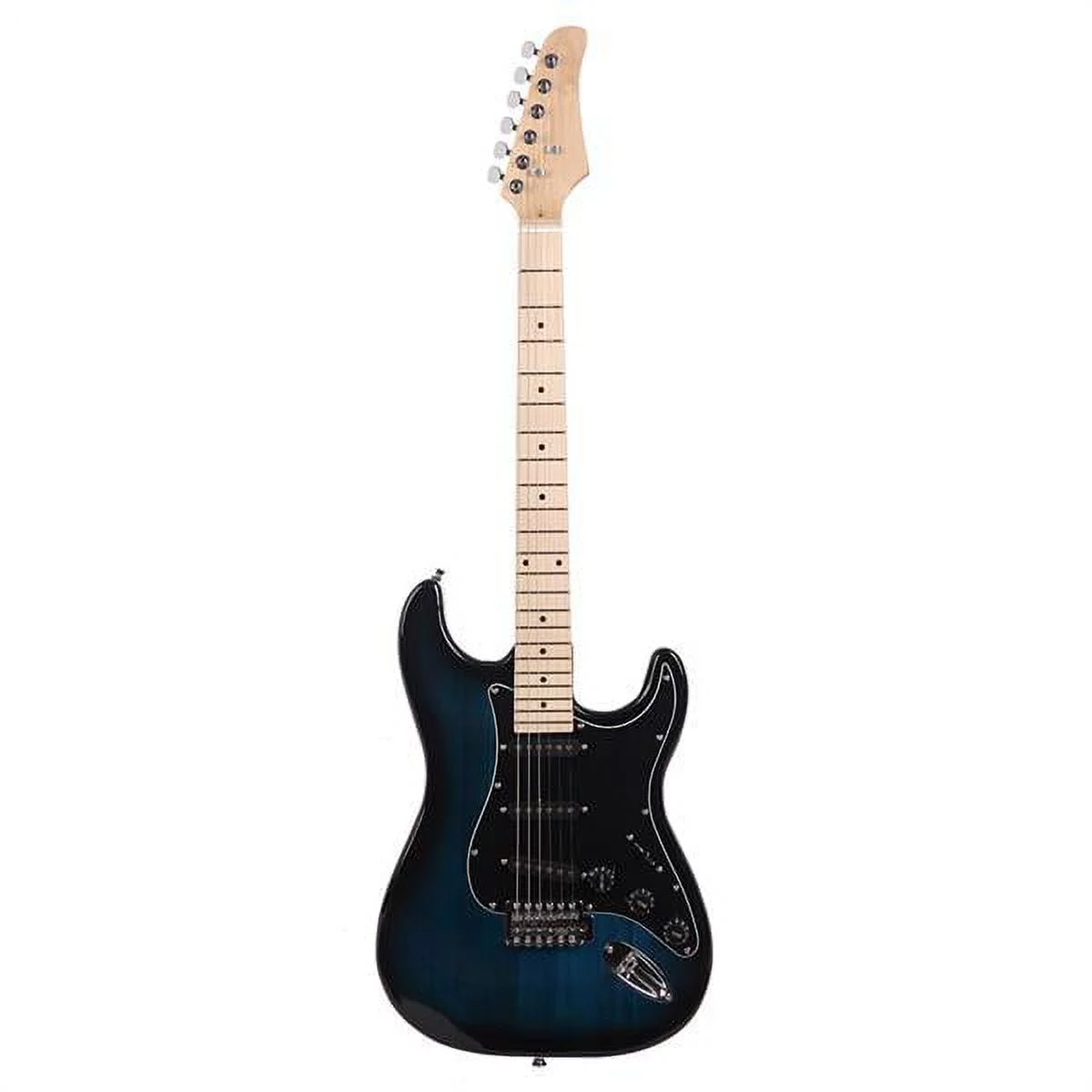 Fithood ST Stylish Electric Guitar with Black Pickguard Dark Blue
