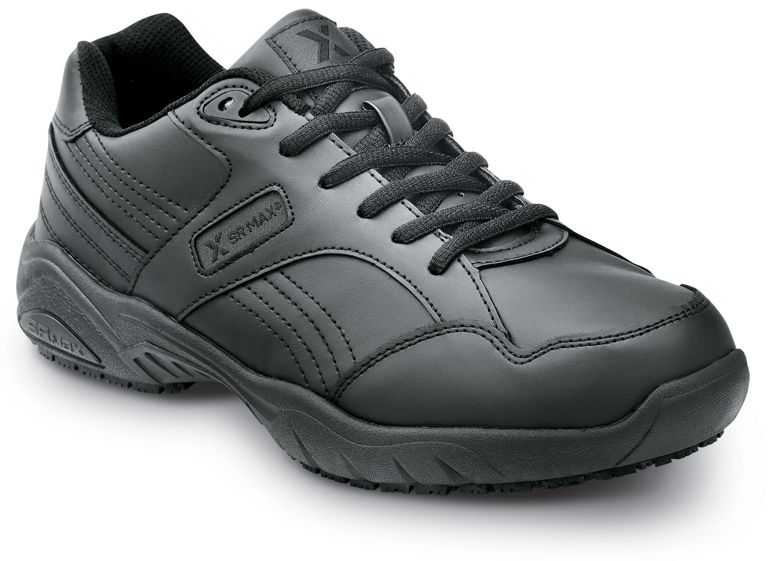 SR Max Dover, Men's, Black, Athletic Style Soft Toe Slip Resistant Work Shoe. (12.0 M)