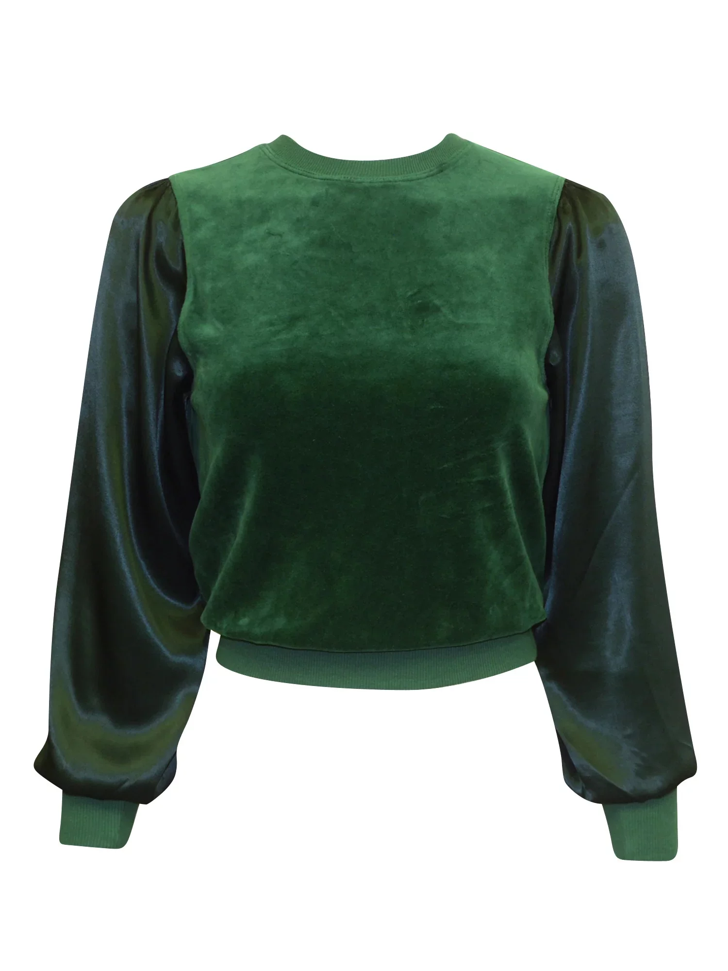 Hardtail Velour Balloon Sleeve Top (Style V-223)