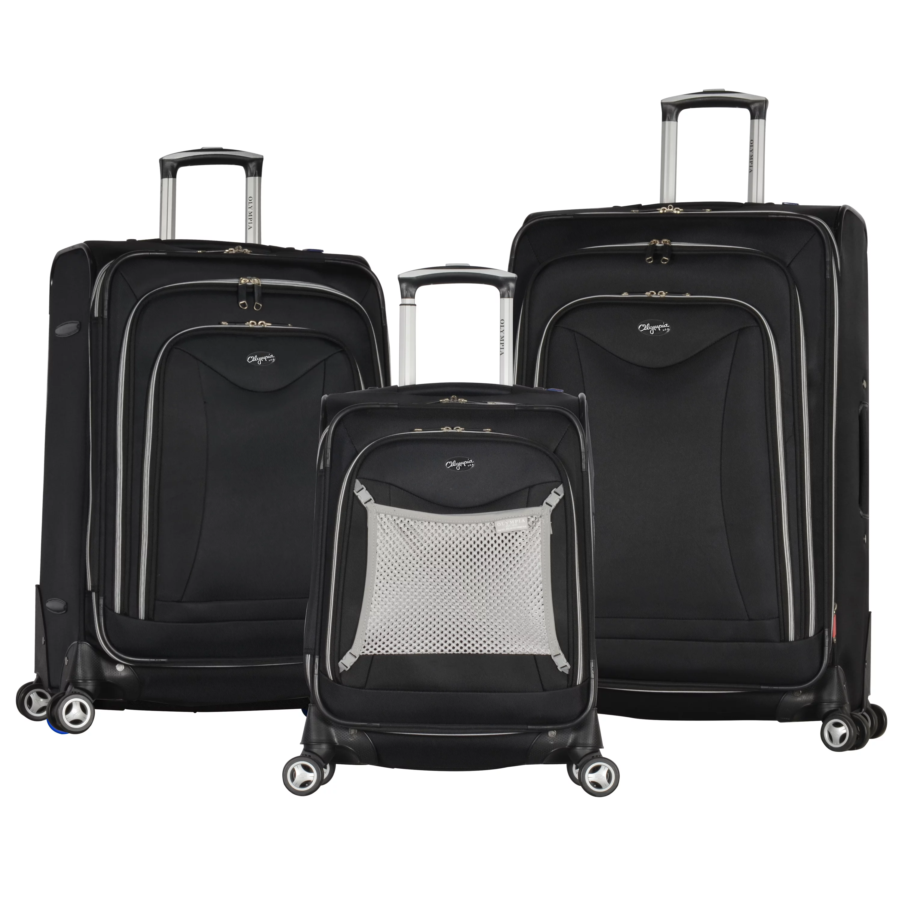 Olympia USA Luxe II 3-Piece Expandable EVA Spinner Set