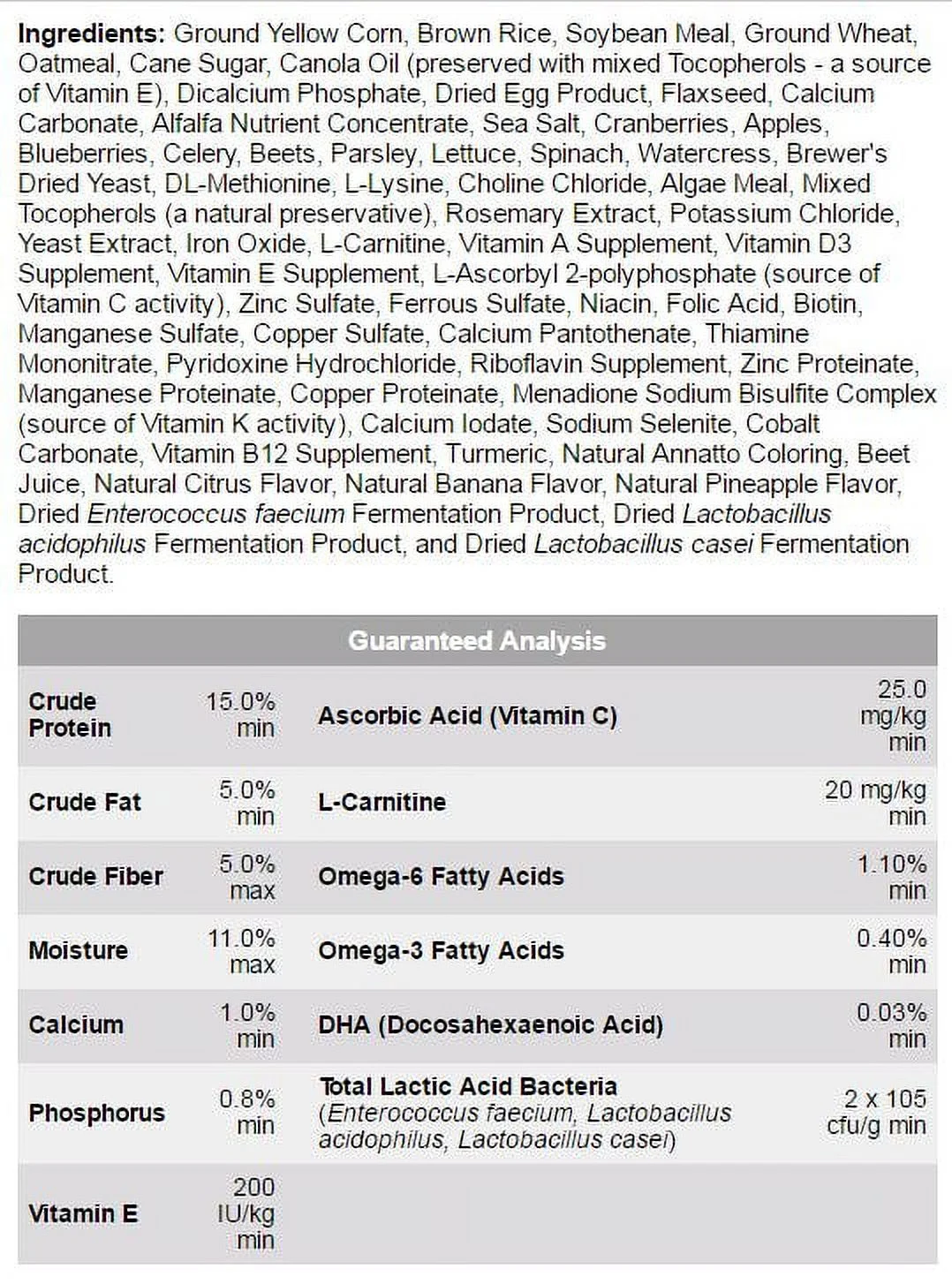 Higgins Intune Natural Conure & Cockatiel Bird Food, 2 Lb