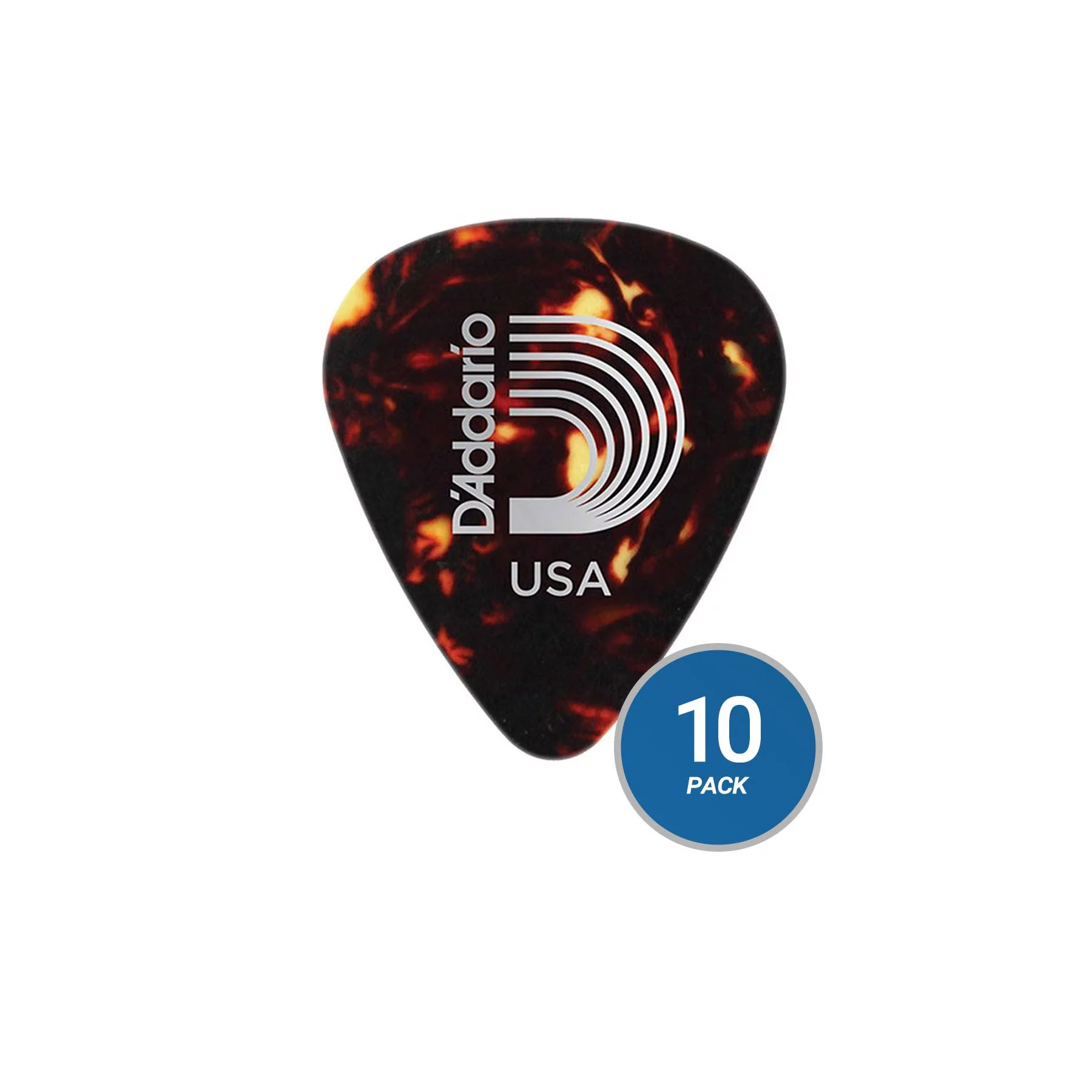 Planet Waves 1CSH7 Shell Color Celluloid Extra Heavy Guitar Picks - 10-Pack