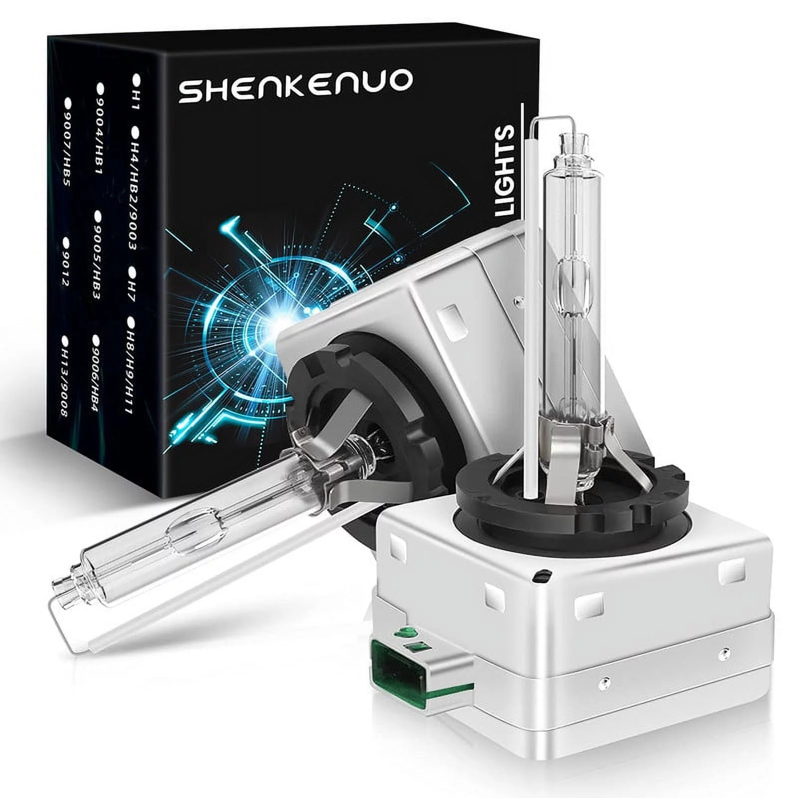 For Ford Mustang 2008-2017 HID Xenon Headlights D3S LED High/Low Beam 2pc