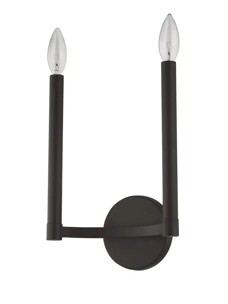 Livex Lighting - Alpine - 2 Light ADA Wall Sconce in Modern Style - 8.75 Inches