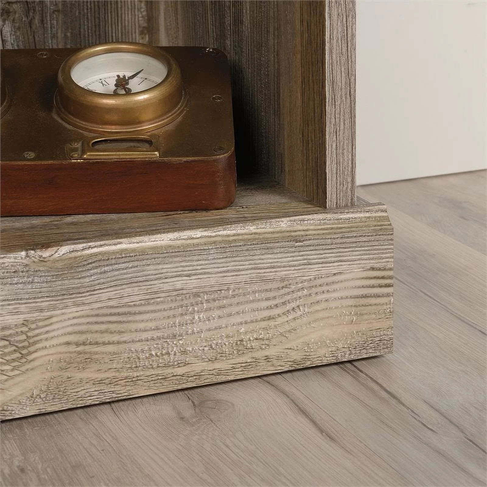 Pemberly Row 10-Cubby Engineered Wood Bookcase in Rustic Cedar/Brown