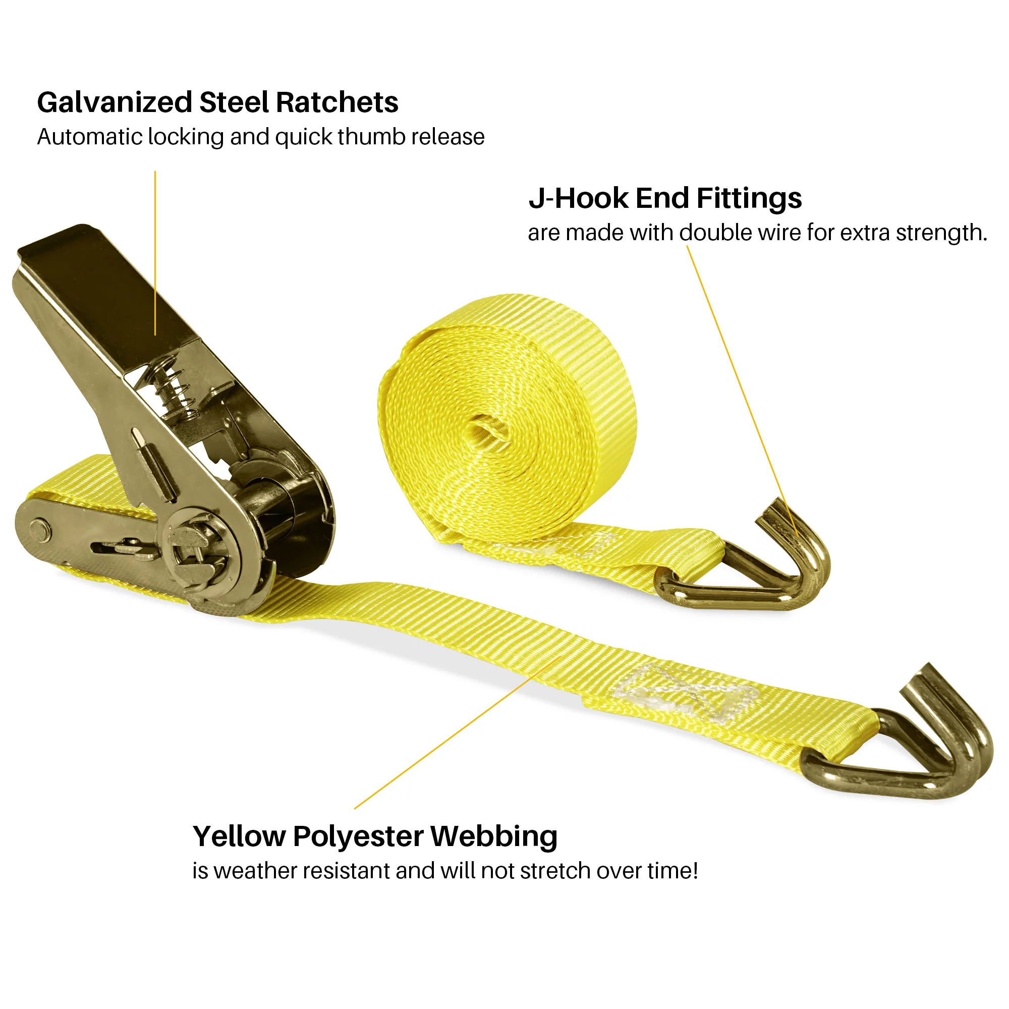 ARKSEN Water Proof Cargo Bag, Cargo Net, Heavy Duty 304 Stainless Steel Hitch Tightener Anti-Rattle Stabilizer, 16FT Ratchet Lashing Straps Combo Set