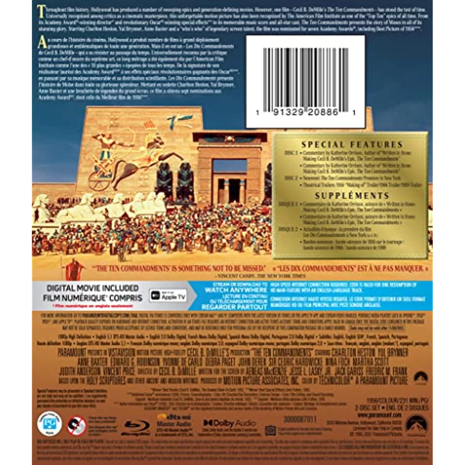 The Ten Commandments 1956 (Blu-ray)