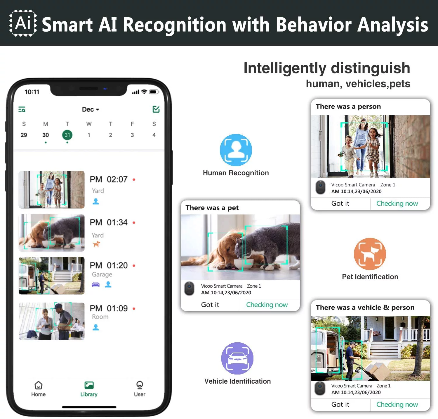 RUO Security Cameras Wireless Outdoor WiFi: Solar Battery Powered Camera 2K Color Night Vision House Cameras Outside Motion Detection Magnetic Two-Way Audio Spotlight Siren Alarm SD/Cloud Storage